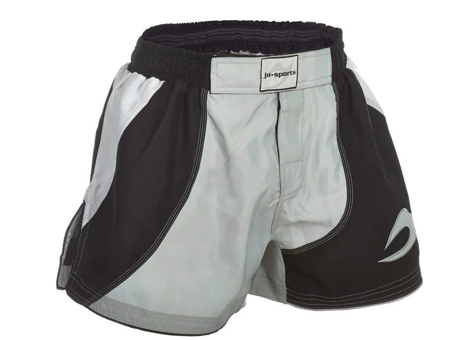 ju-sports-motion-pro-mma-shorts-wei-schwarz-grau-fightshorts image 1