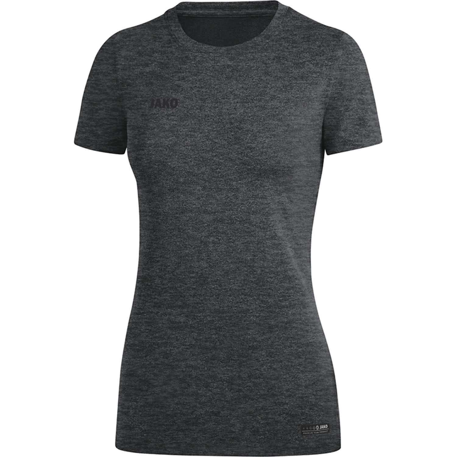 jako-premium-basic-t-shirt-damen-anthrazit-meliert-34 image 1