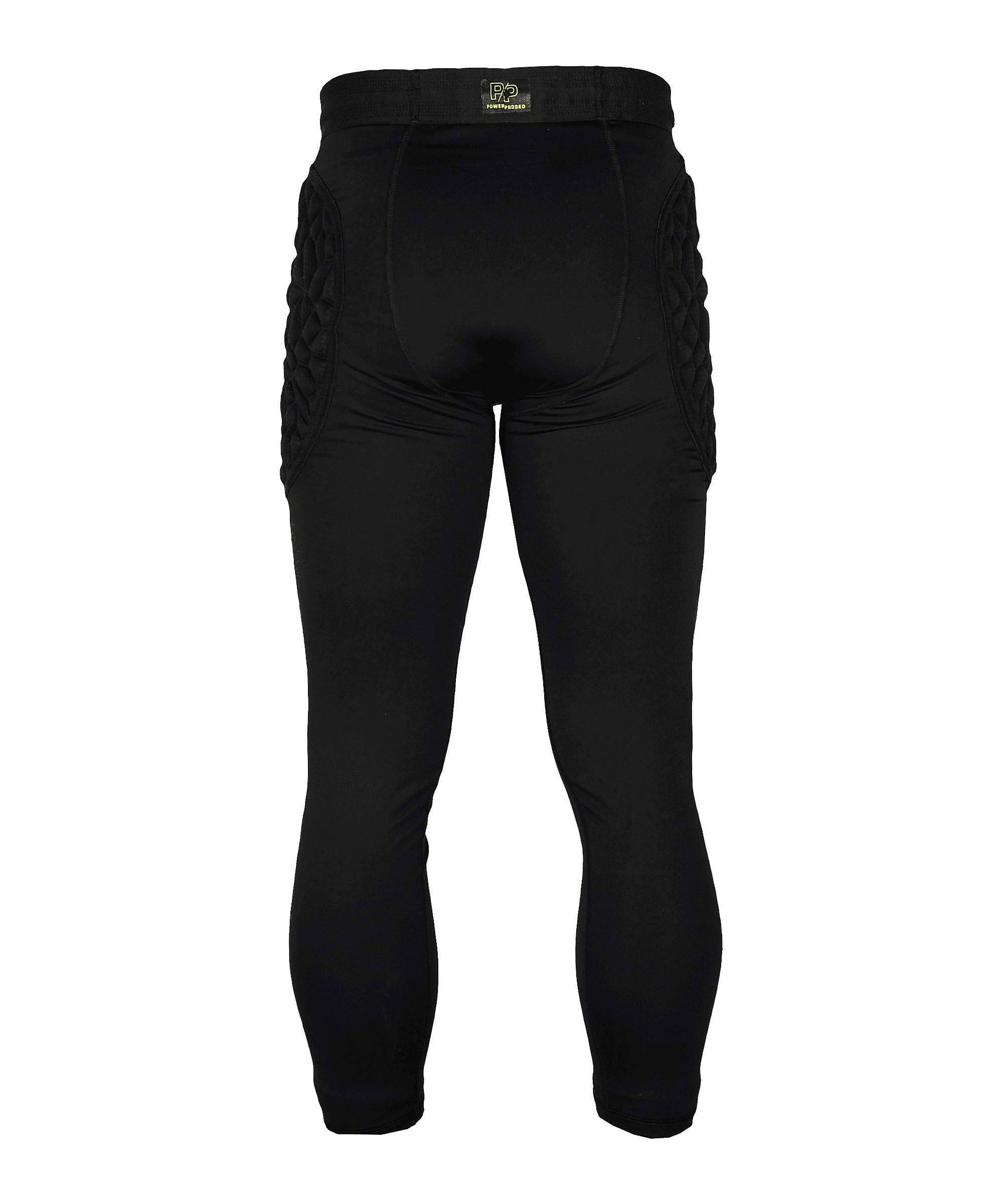 keepersport-powerpadded-torwart-unterziehhose-s-schwarz-gelb-2 image 2