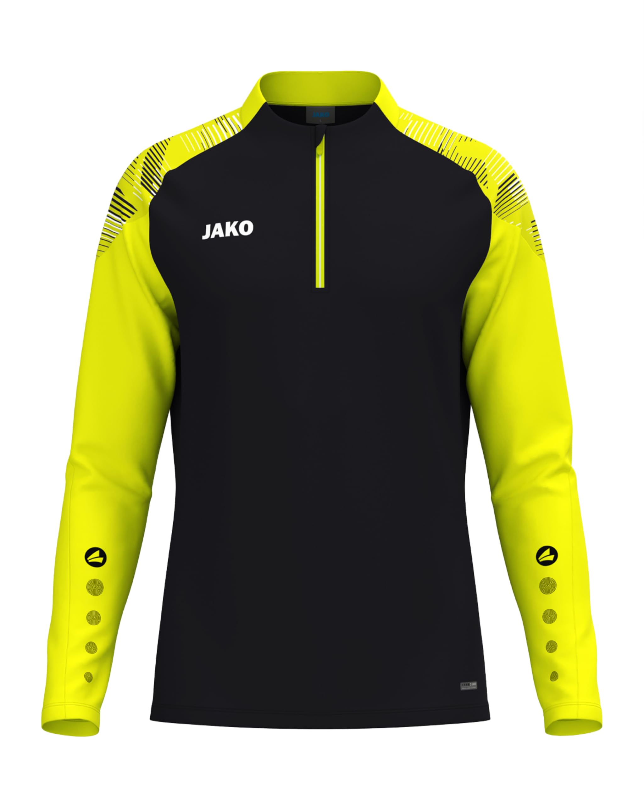 jako-sonic-ziptop-sportpullover-wei-marine-rot-micro-fleece image 8
