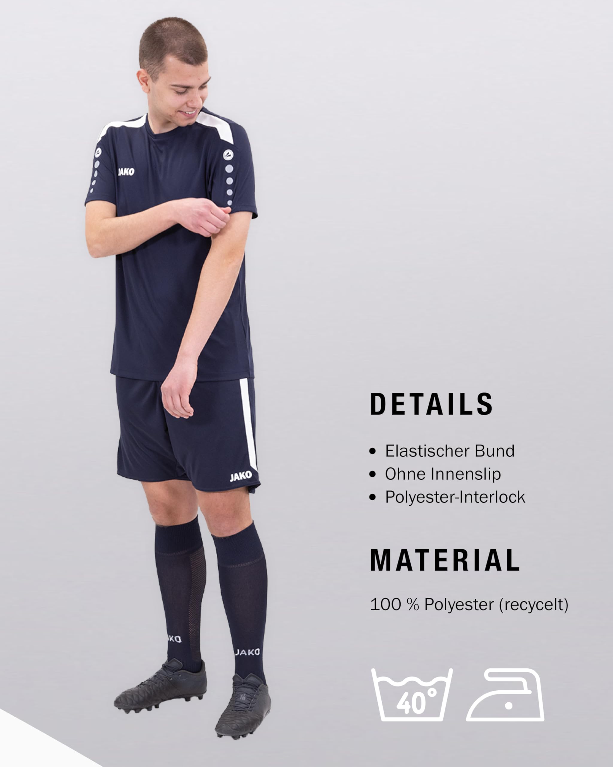 jako-power-sporthose-kurz-schwarz-keep-dry image 5