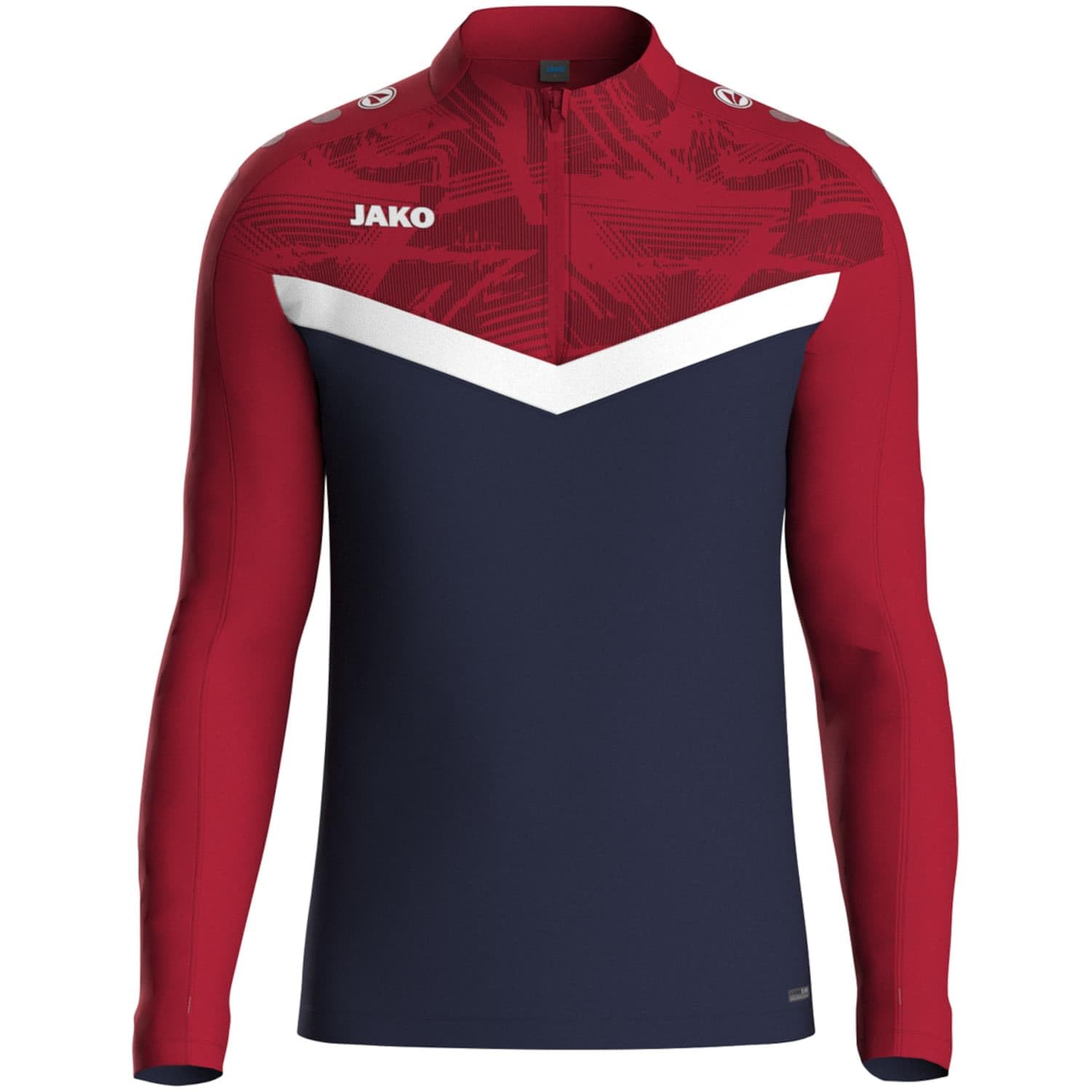 jako-iconic-ziptop-kinder-marine-neongelb-128-fleece image 8