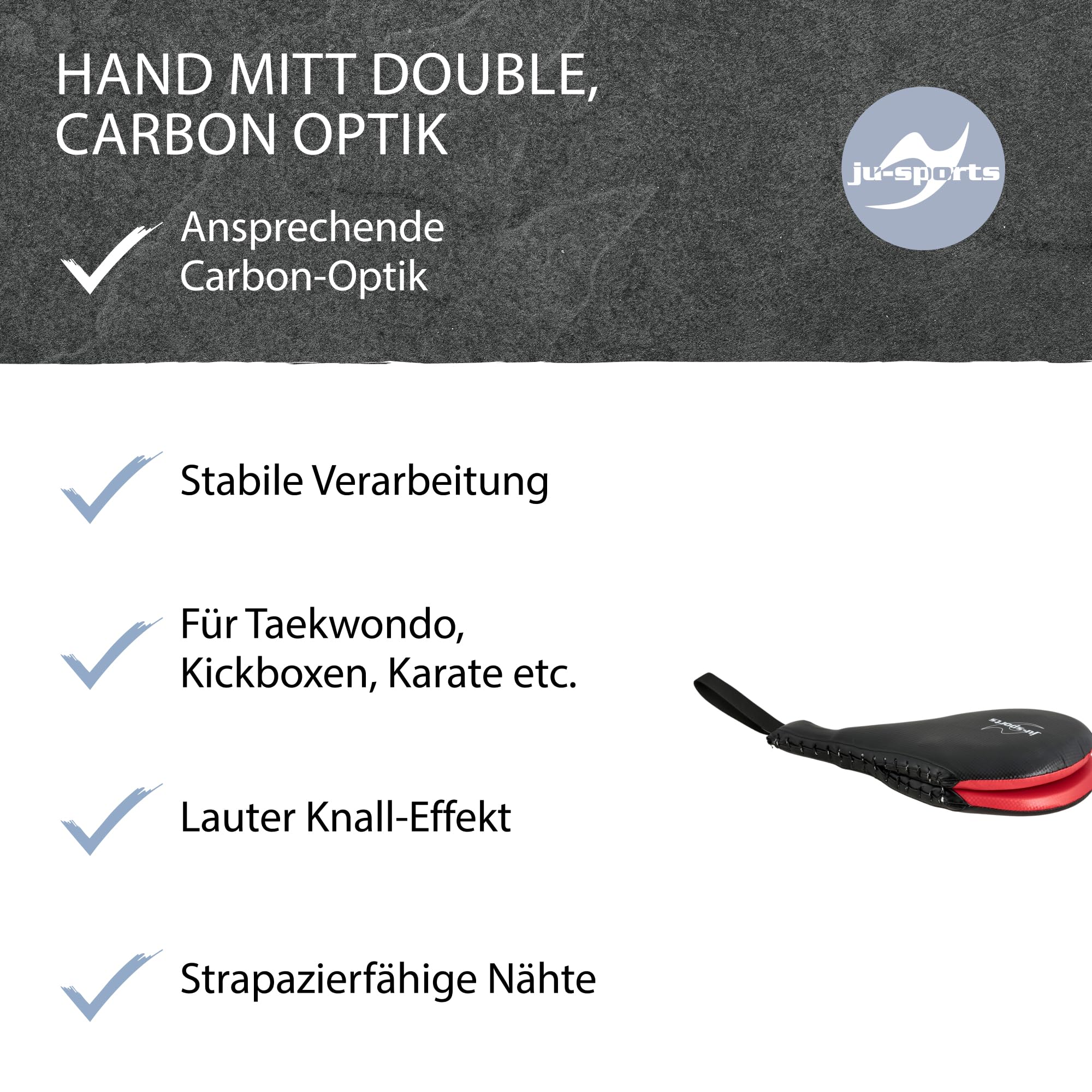 ju-sports-double-hand-mitt-pratzen-carbon-optik-kunstleder image 5