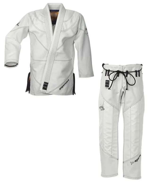ju-sports-supernova-bjj-gi-anzug-wei-550g-pearl-weave-mit-bag image 1