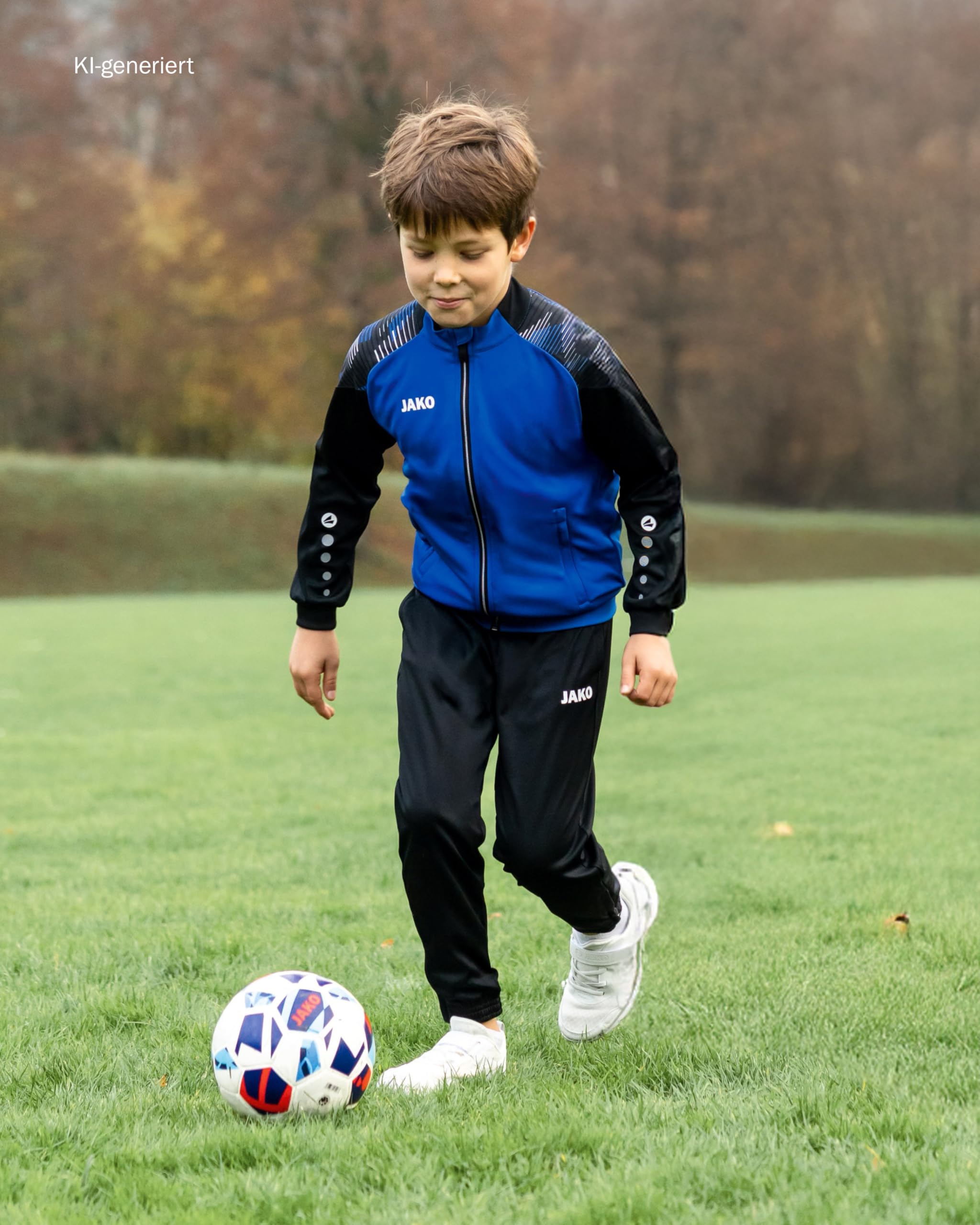 jako-sonic-trainingsjacke-kinder-rot-wei-128-rei-verschluss image 2