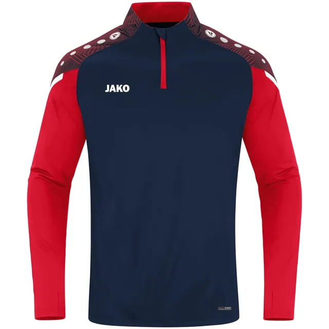jako-performance-kinder-ziptop-128-schwarz-wei-grau image 1