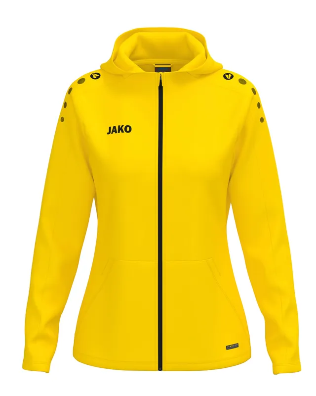 jako-one-kapuzenjacke-damen-schwarz-micro-fleece image 1