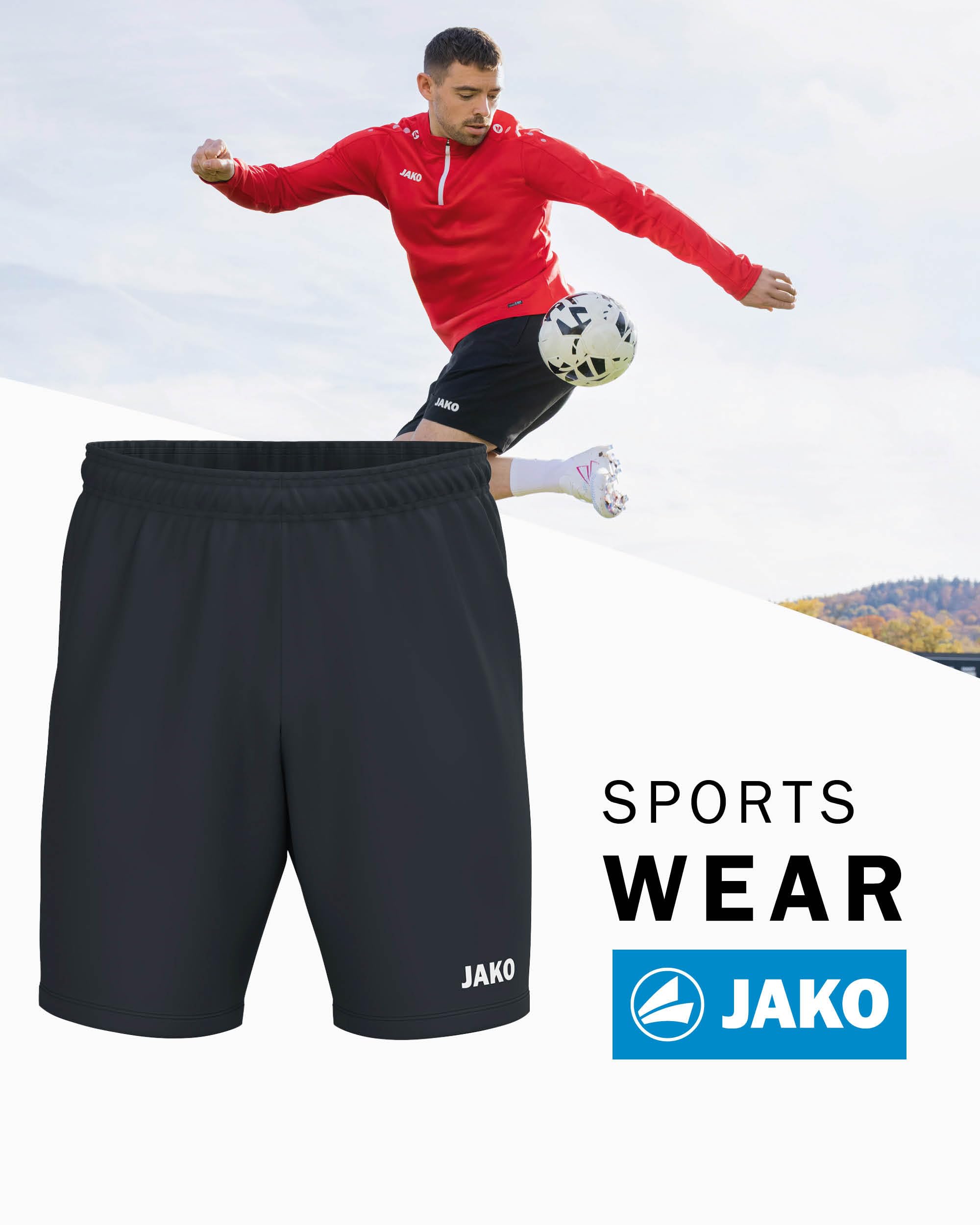 jako-one-short-trainingsshorts-schwarz-keep-dry image 2