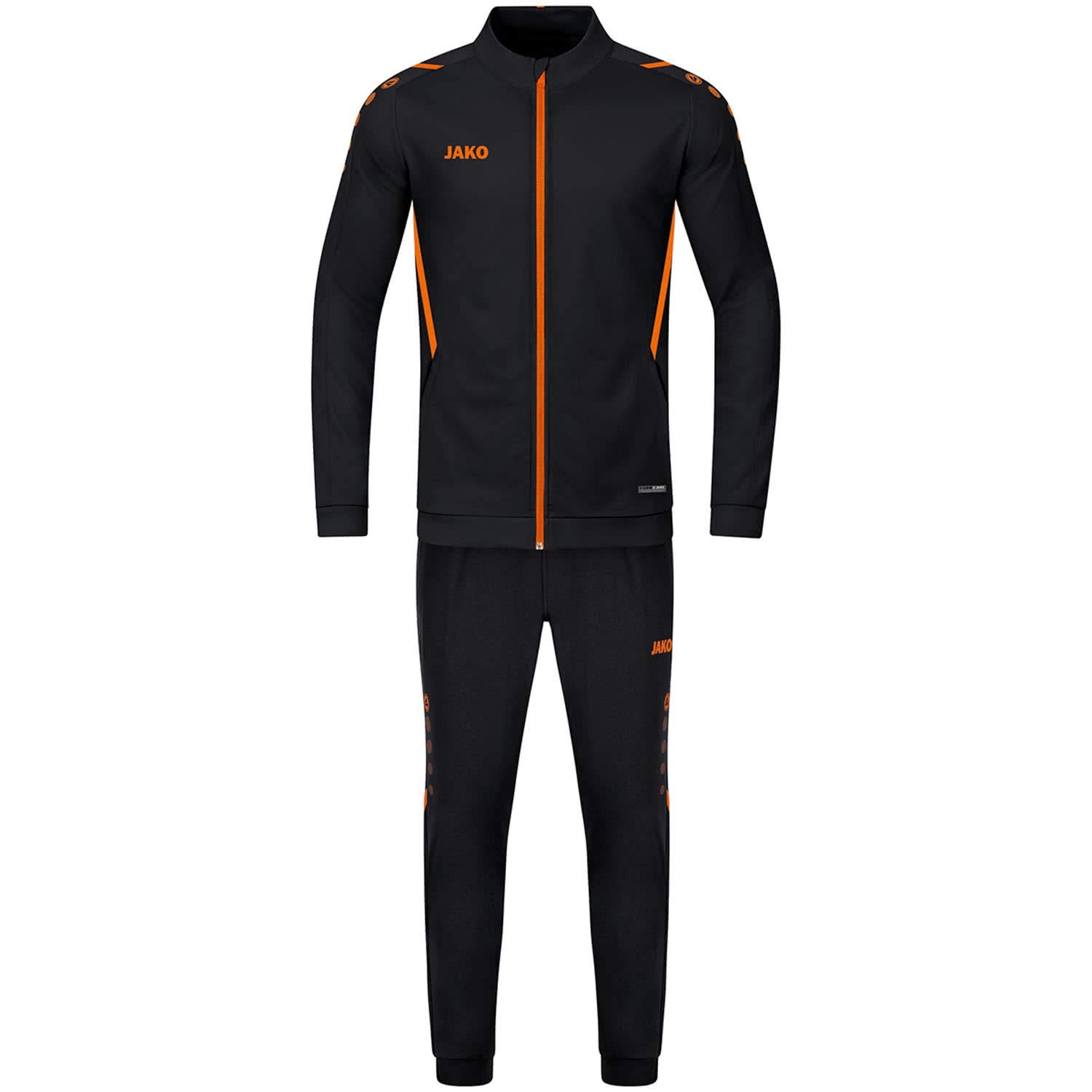 jako-challenge-trainingsanzug-herren-l-schwarz-wei-polyester image 2