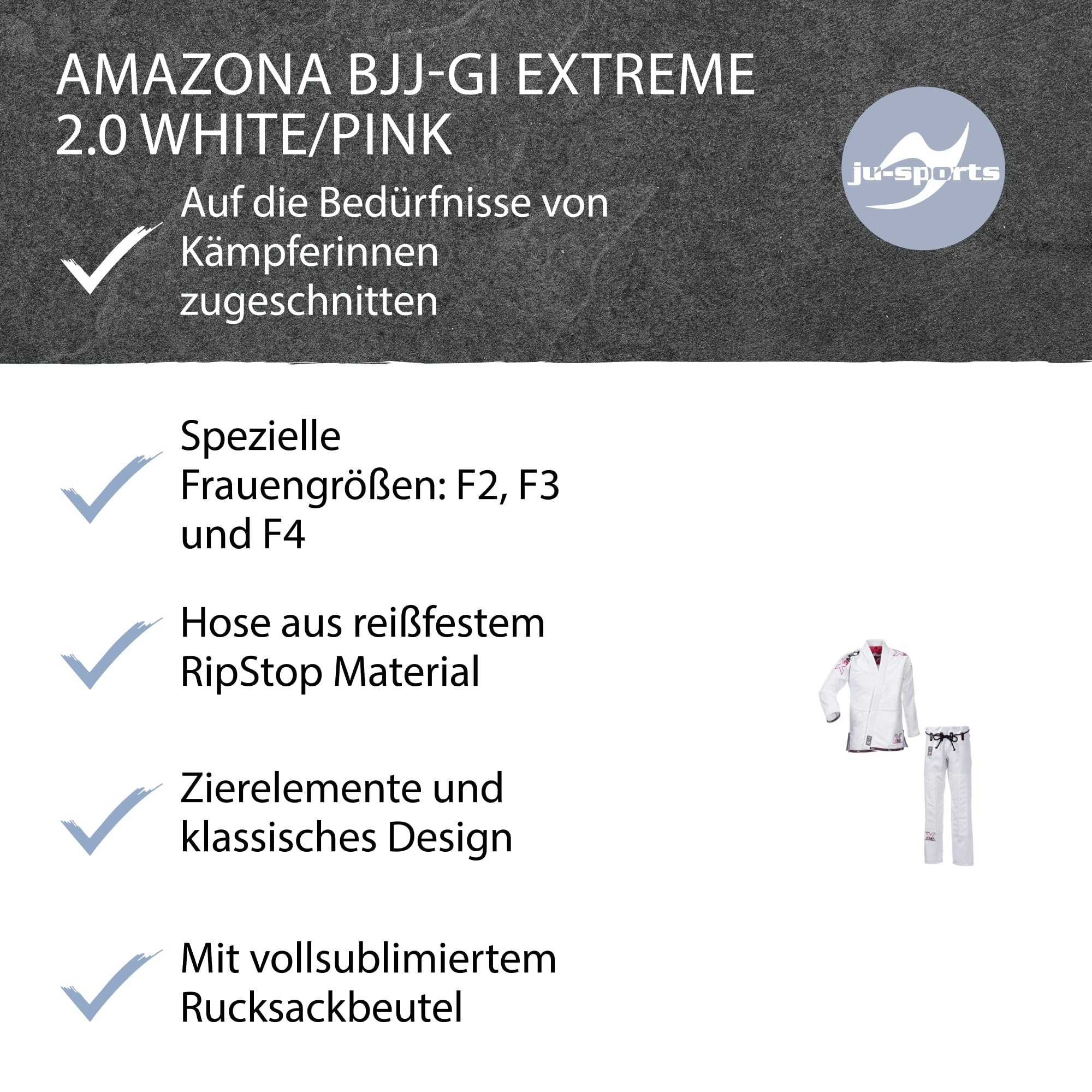ju-sports-amazona-bjj-gi-extreme-2-0-wei-pink-f3 image 5