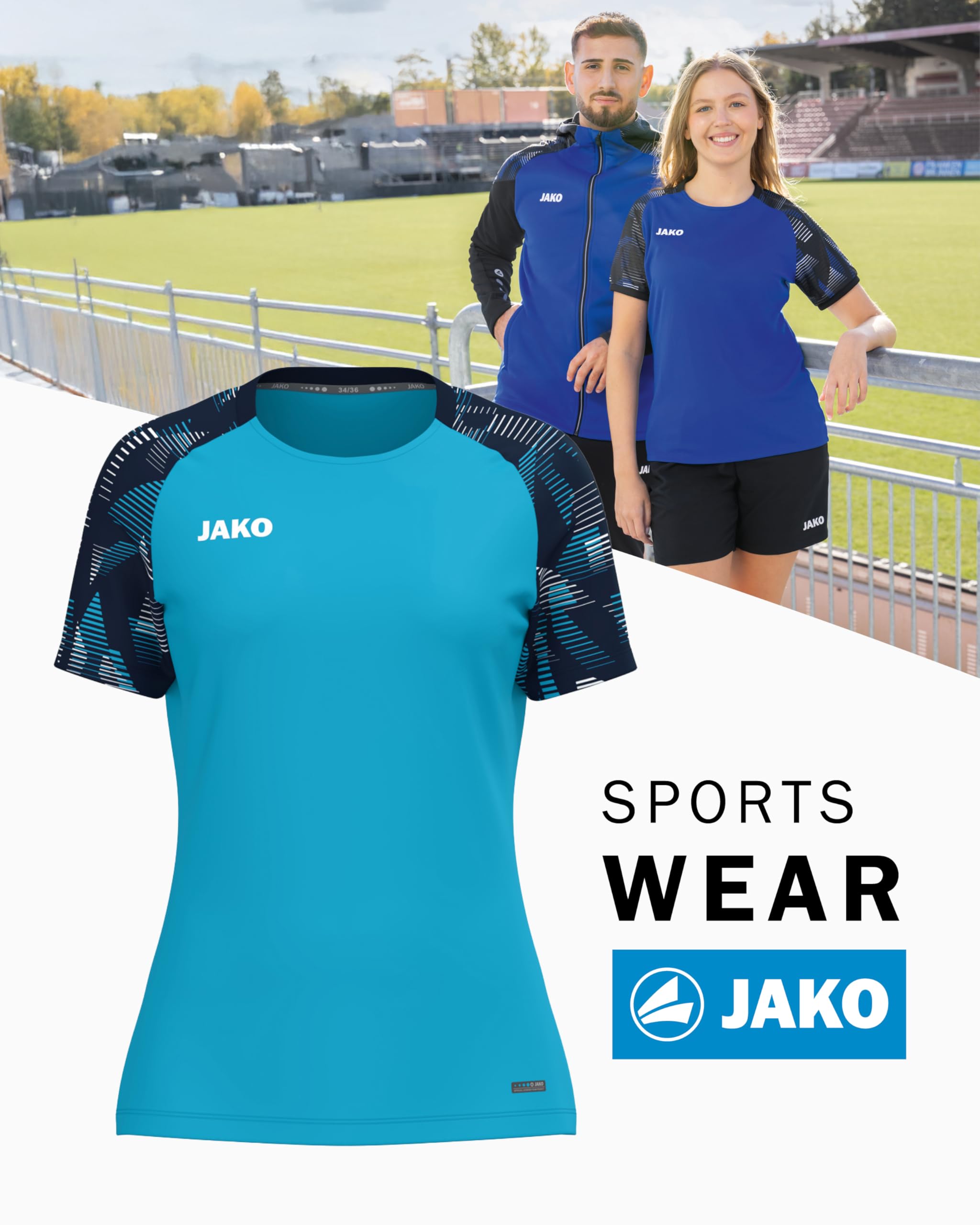 jako-sonic-damen-t-shirt-aqua-marine-recyceltes-polyester image 3