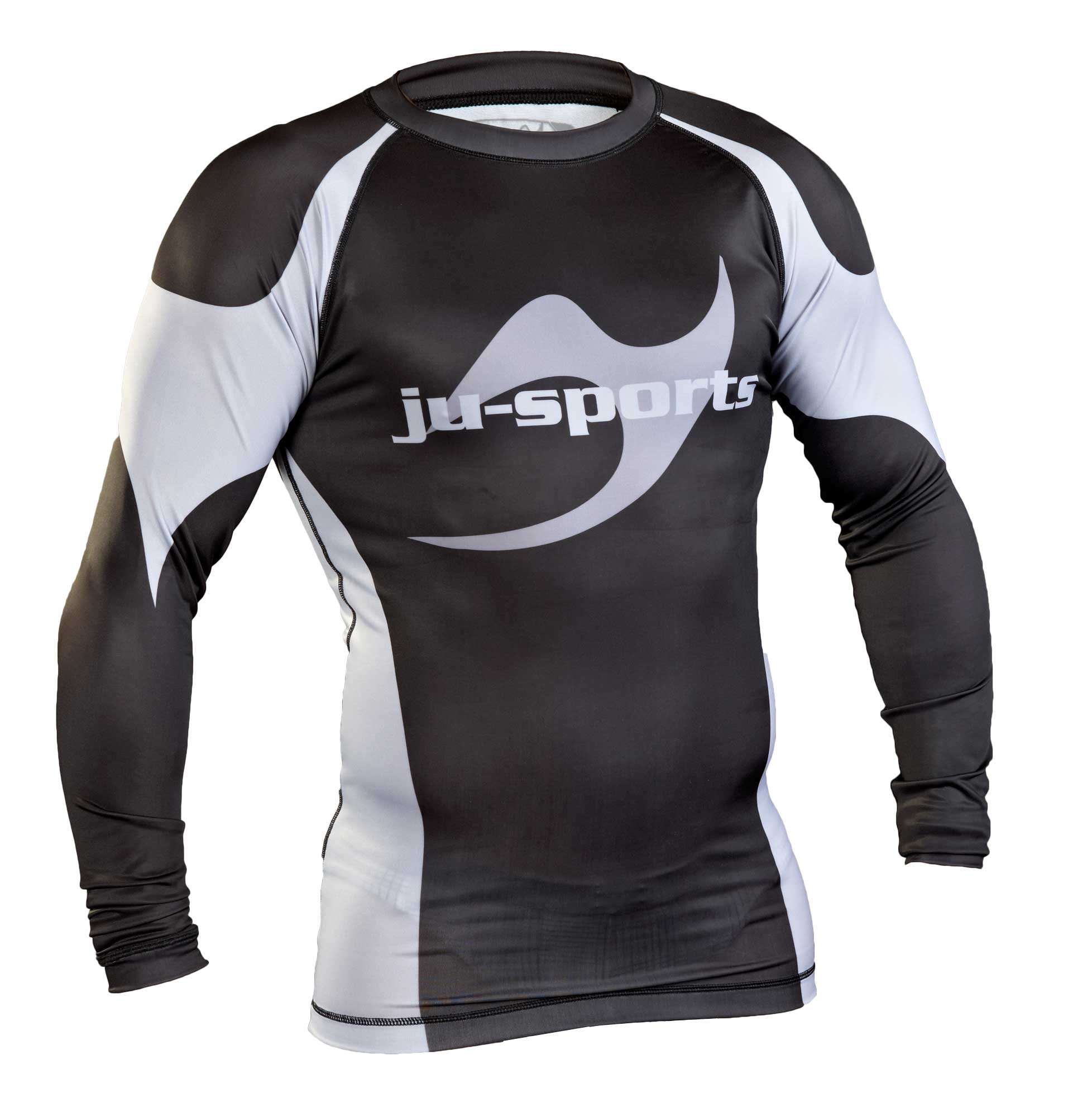 ju-sports-pro-c13-rashguard-ls-schwarz-kompressionsshirt-mma image 1