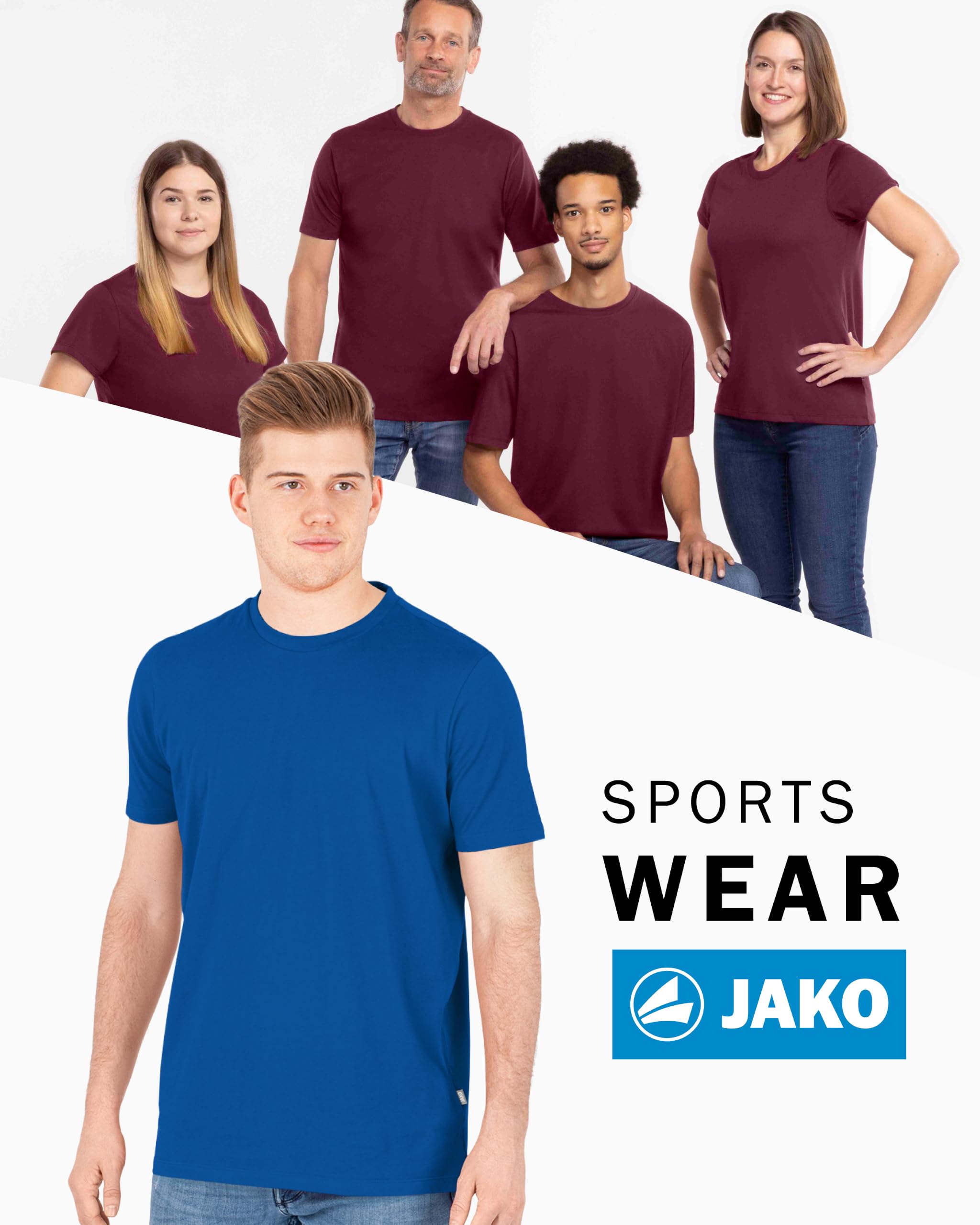 jako-base-doubletex-t-shirt-herren-rot-robust image 3