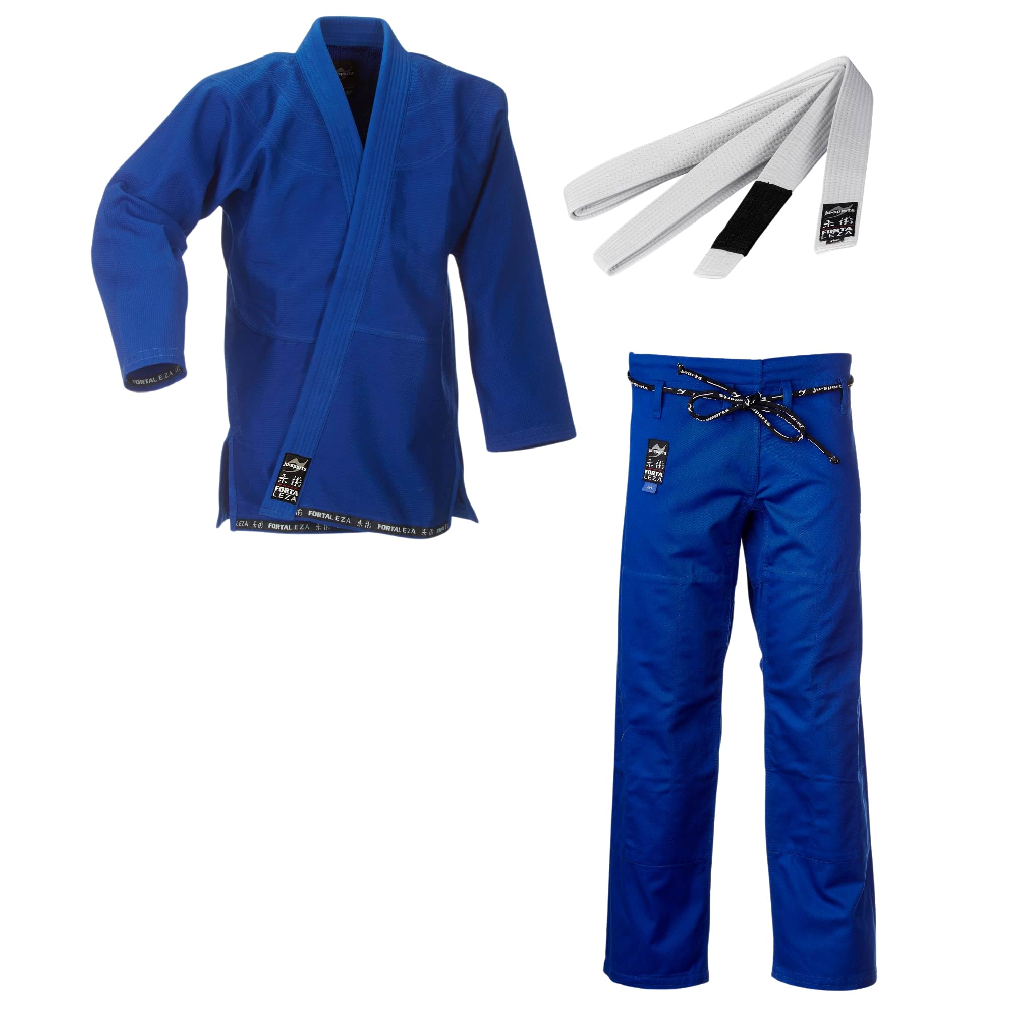 ju-sports-fortaleza-bjj-gi-blau-a2-g-rtel image 1