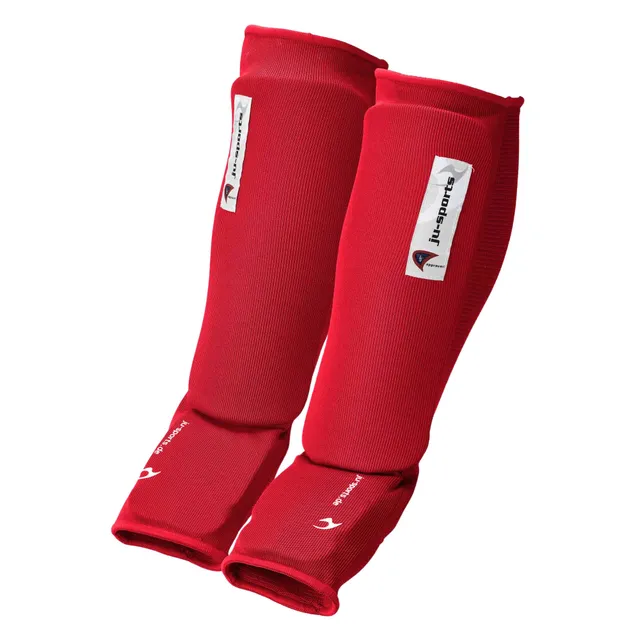 ju-sports-spann-schienbeinschoner-m-rot-baumwolle image 1