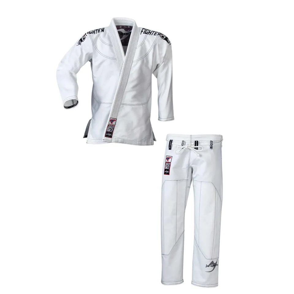 ju-sports-pearl-fighter-2-0-jujutsu-anzug-a3-wei-baumwolle image 1
