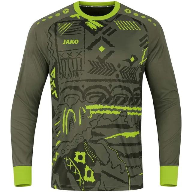 jako-tropicana-torwarttrikot-khaki-neongr-n-xl image 1