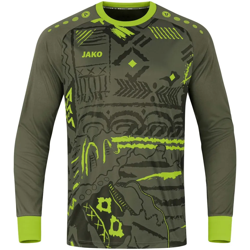 jako-tropicana-torwarttrikot-khaki-neongr-n-xl image 1