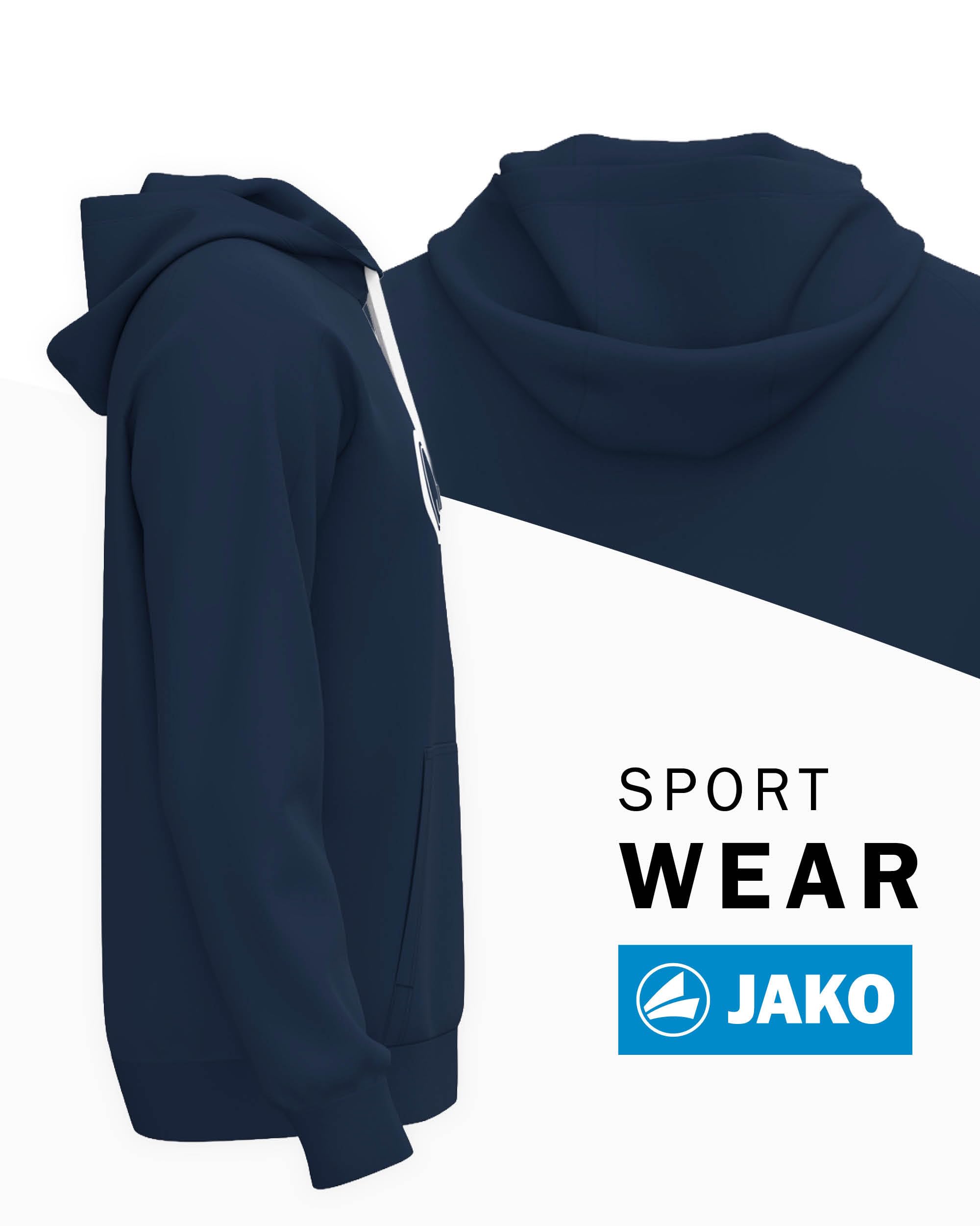 jako-promo-kapuzenpullover-kinder-marine-116-bio-baumwolle image 2