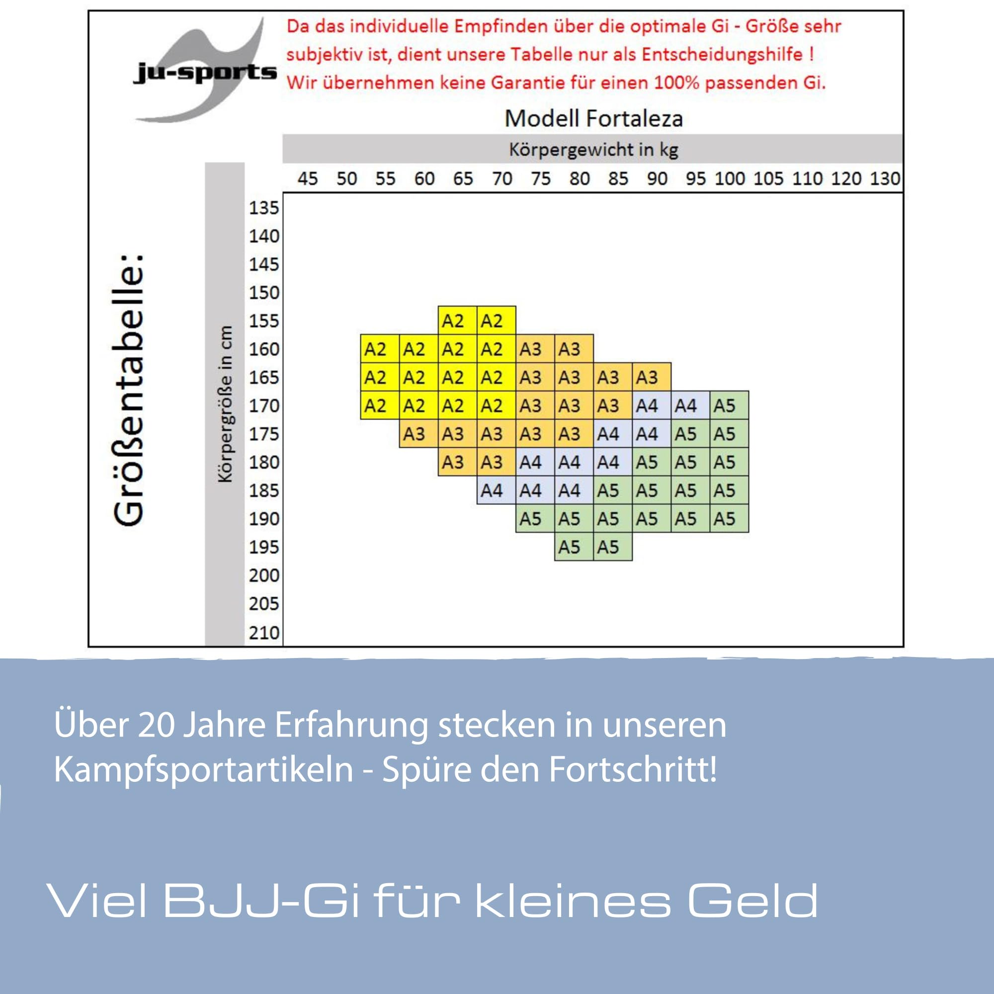 ju-sports-fortaleza-bjj-gi-herren-wei-a3-baumwolle image 6