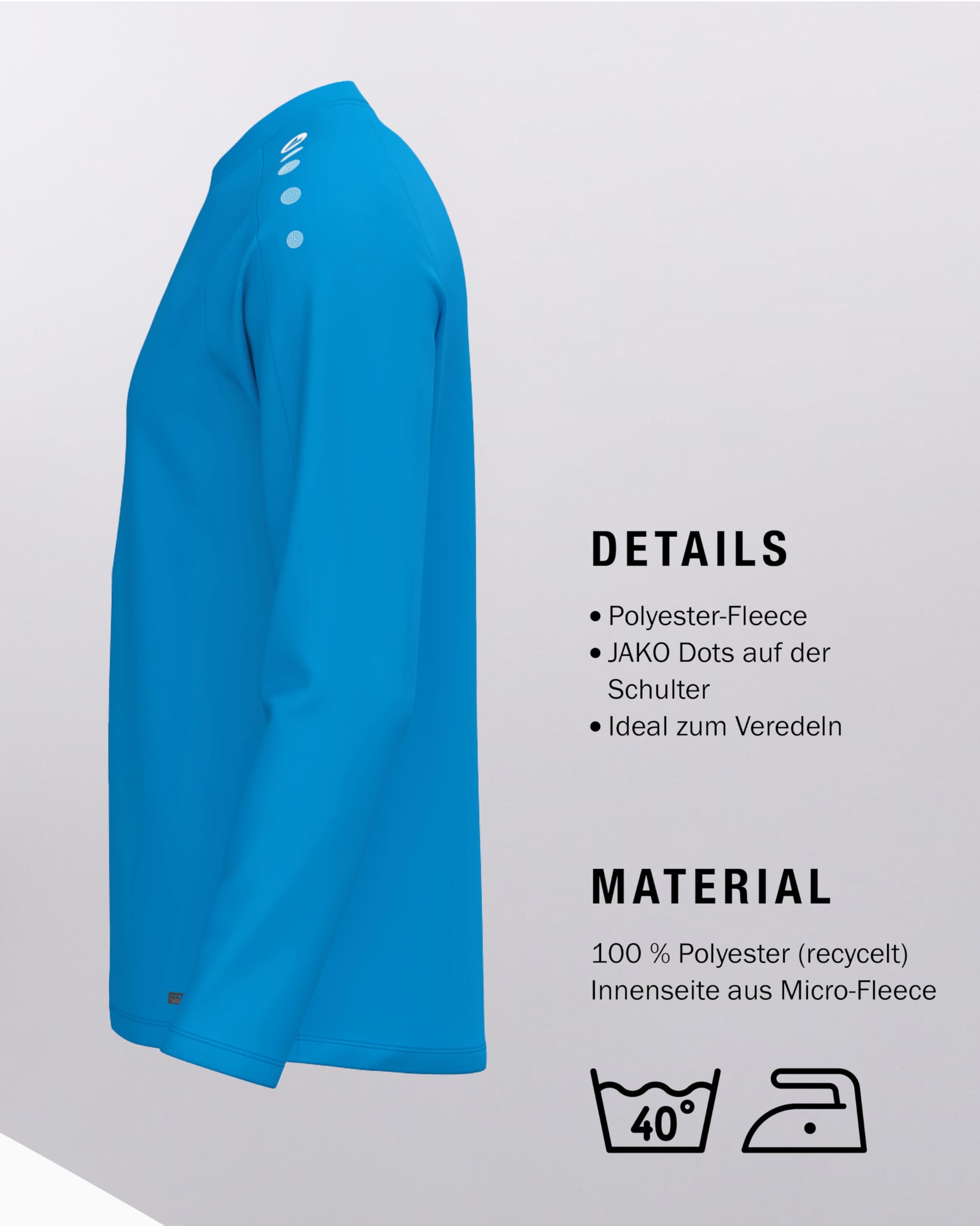 jako-one-sweatshirt-kinder-wei-116-mit-micro-fleece image 5