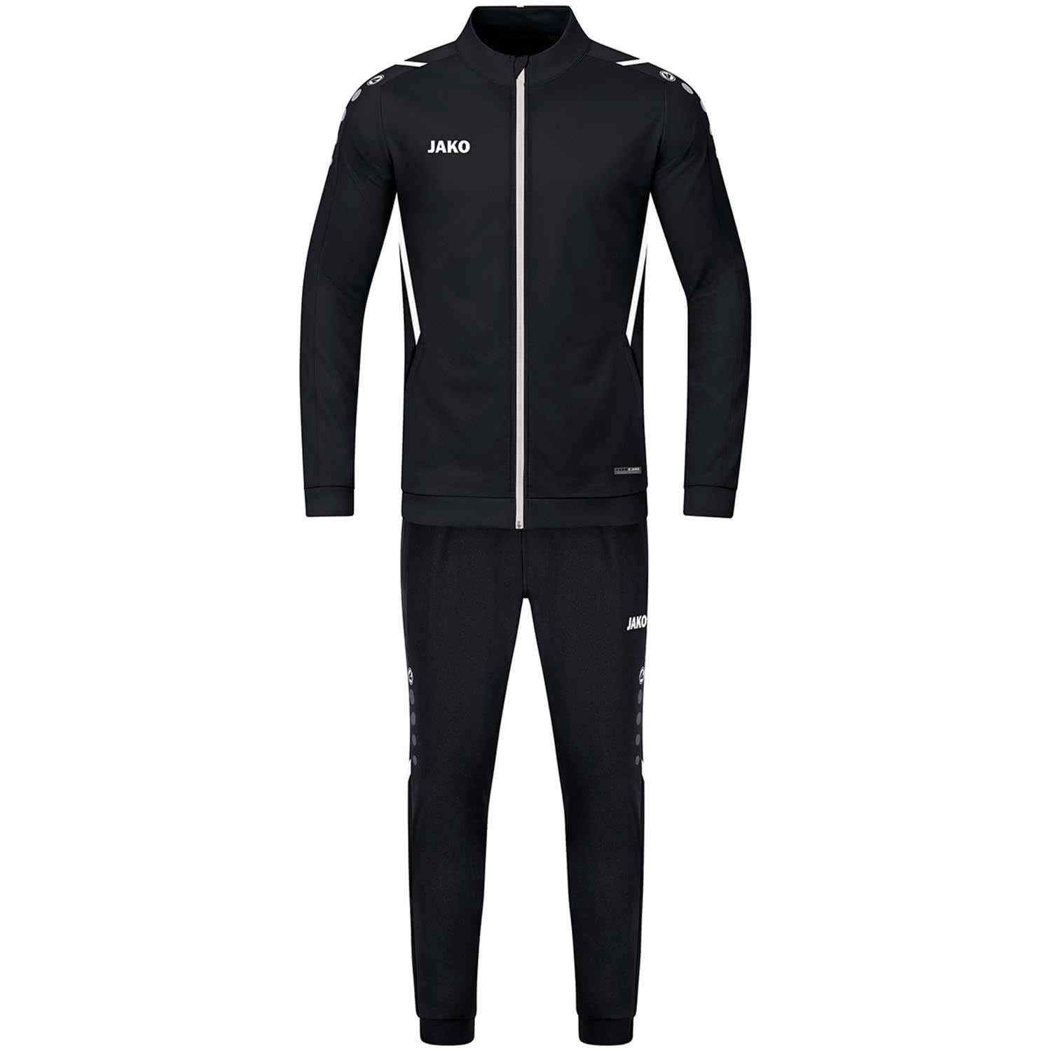 jako-challenge-trainingsanzug-herren-l-schwarz-wei-polyester image 3