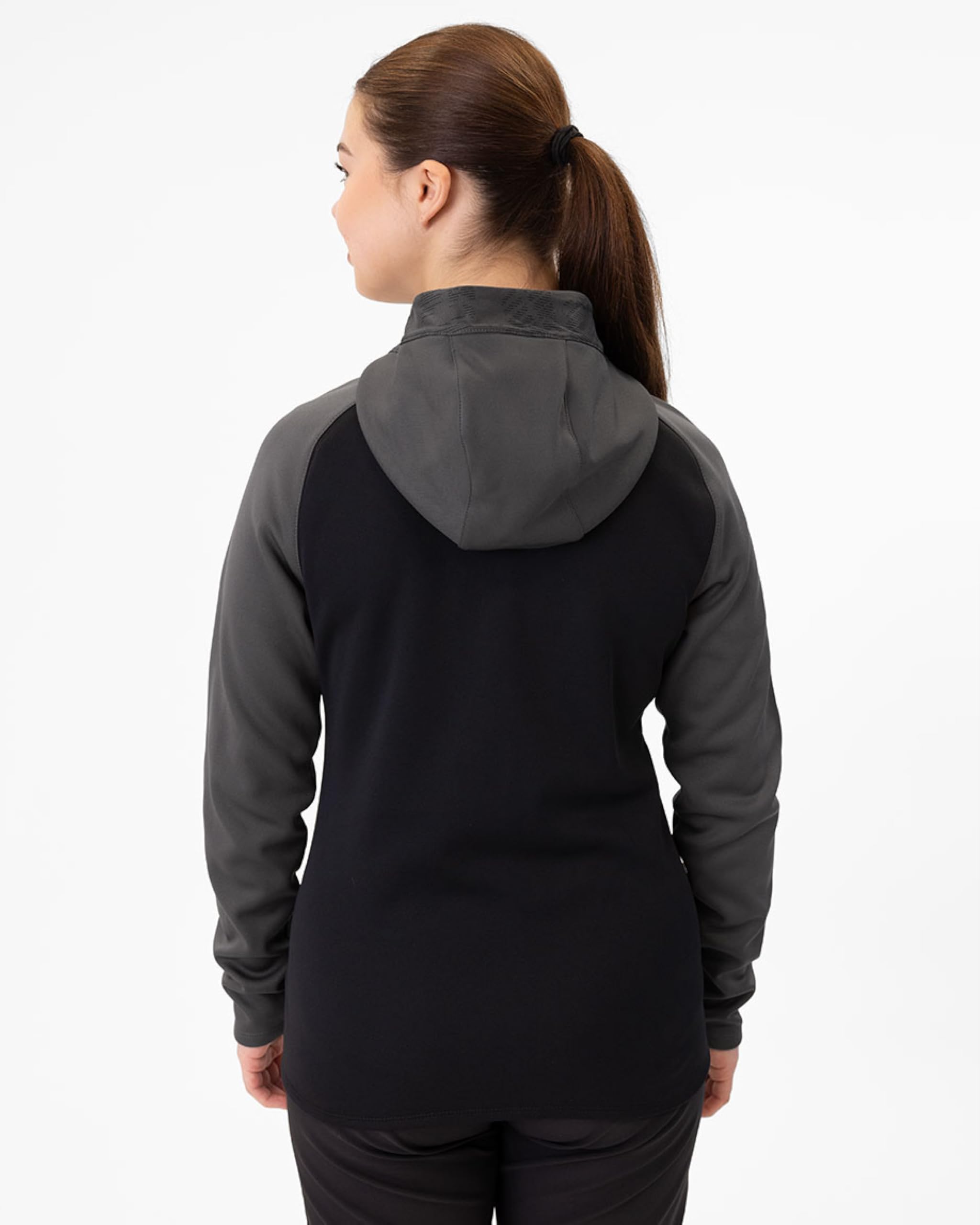 jako-iconic-kapuzenjacke-unisex-schwarz-soft-yellow image 2