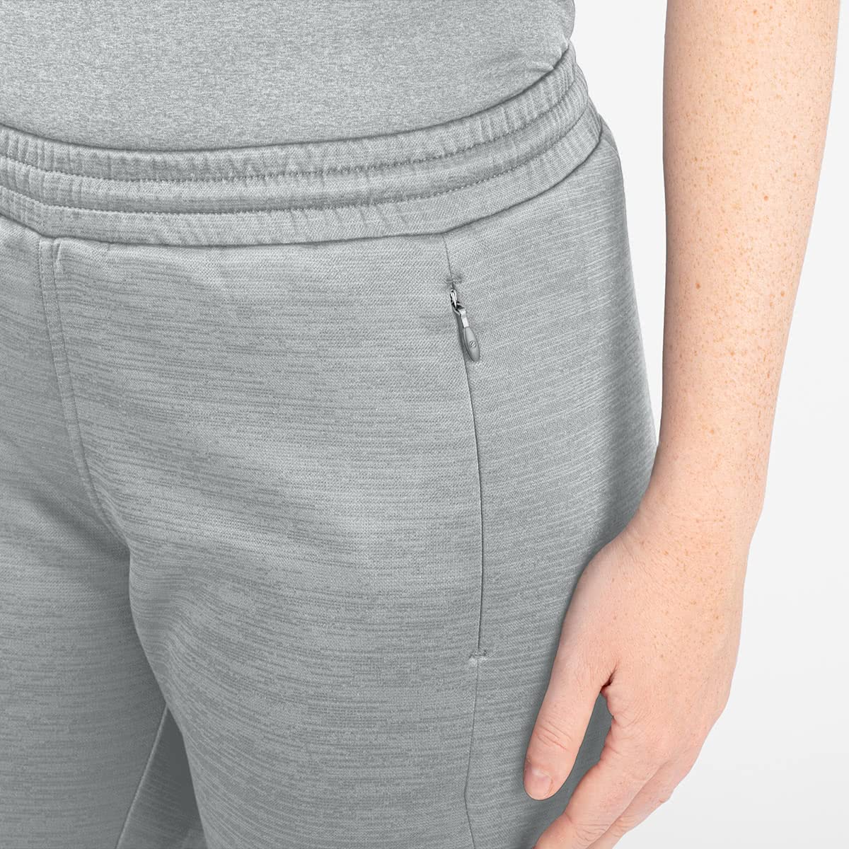 jako-challenge-short-damen-sportshorts-hellgrau-meliert-34 image 5