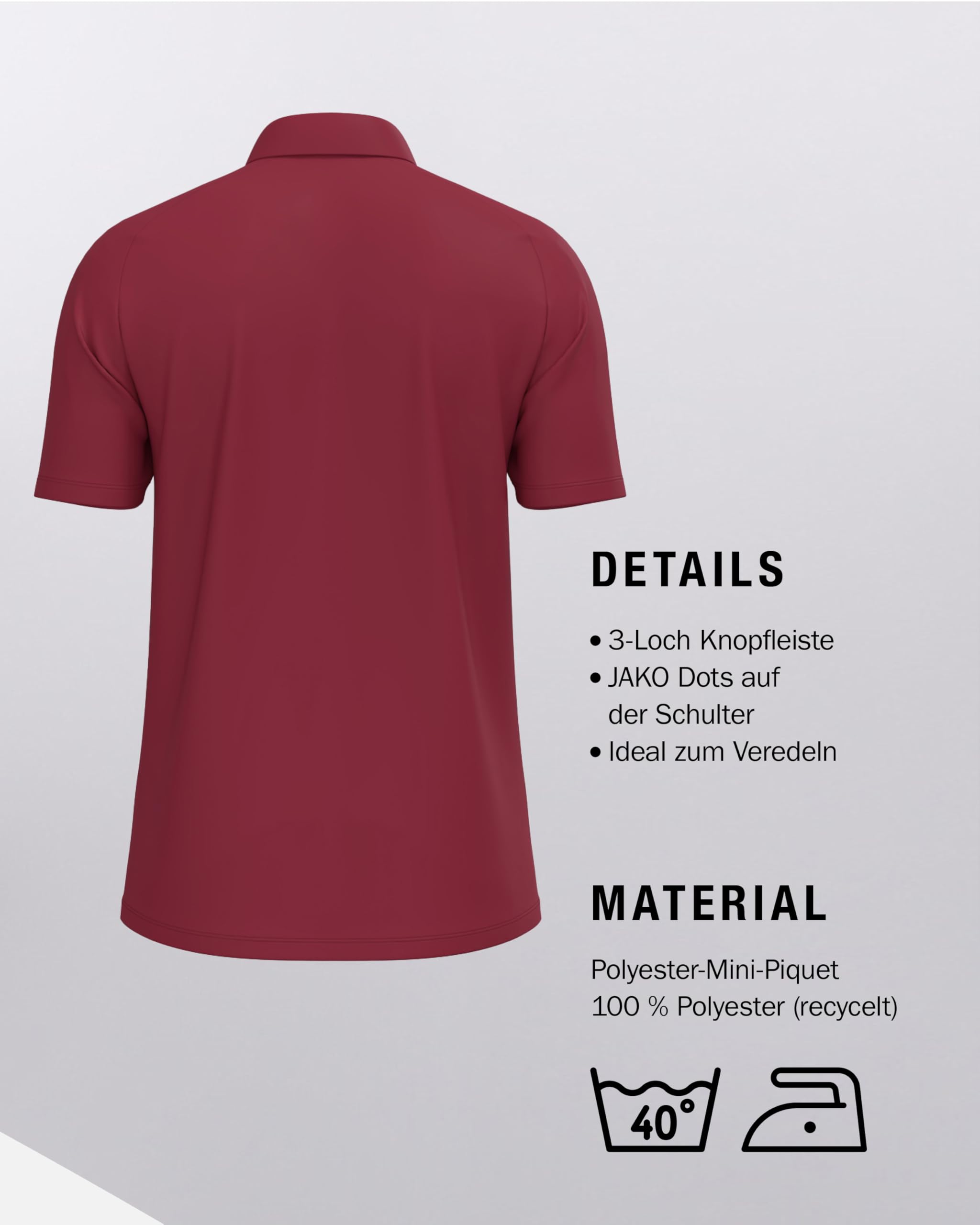 jako-one-polo-unisex-keep-dry-polyester image 5