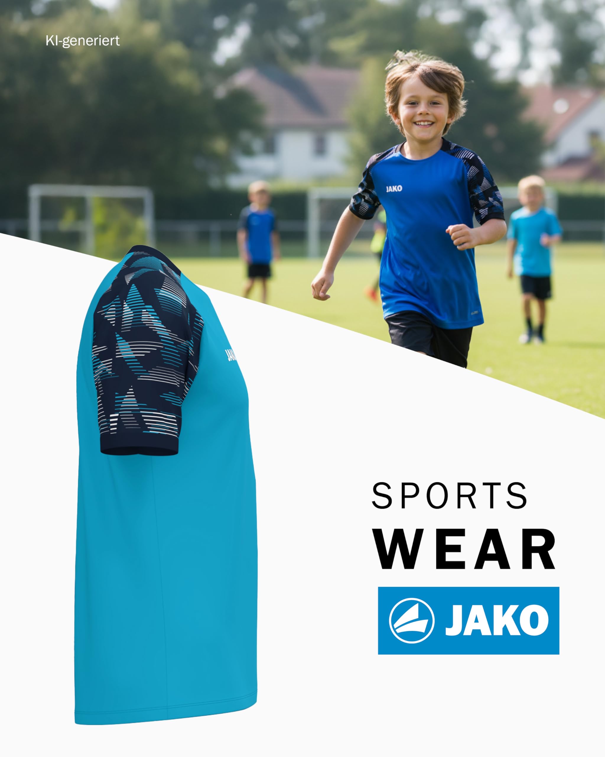 jako-sonic-t-shirt-kinder-sportshirt-print-recycelt image 3