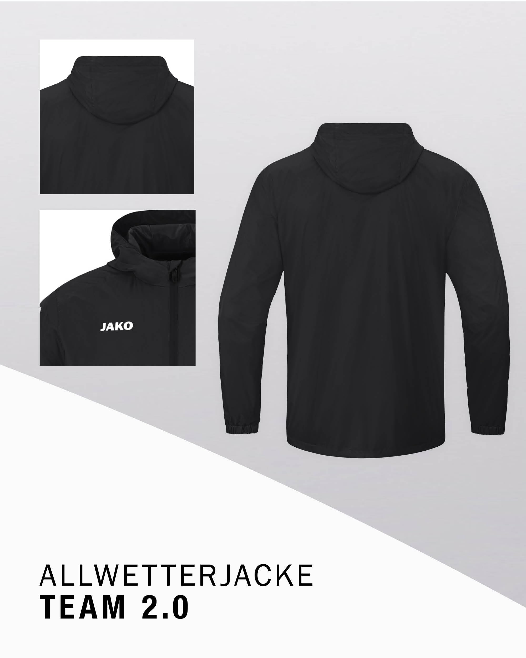 jako-team-2-0-allwetterjacke-kinder-marine-wasserabweisend image 4