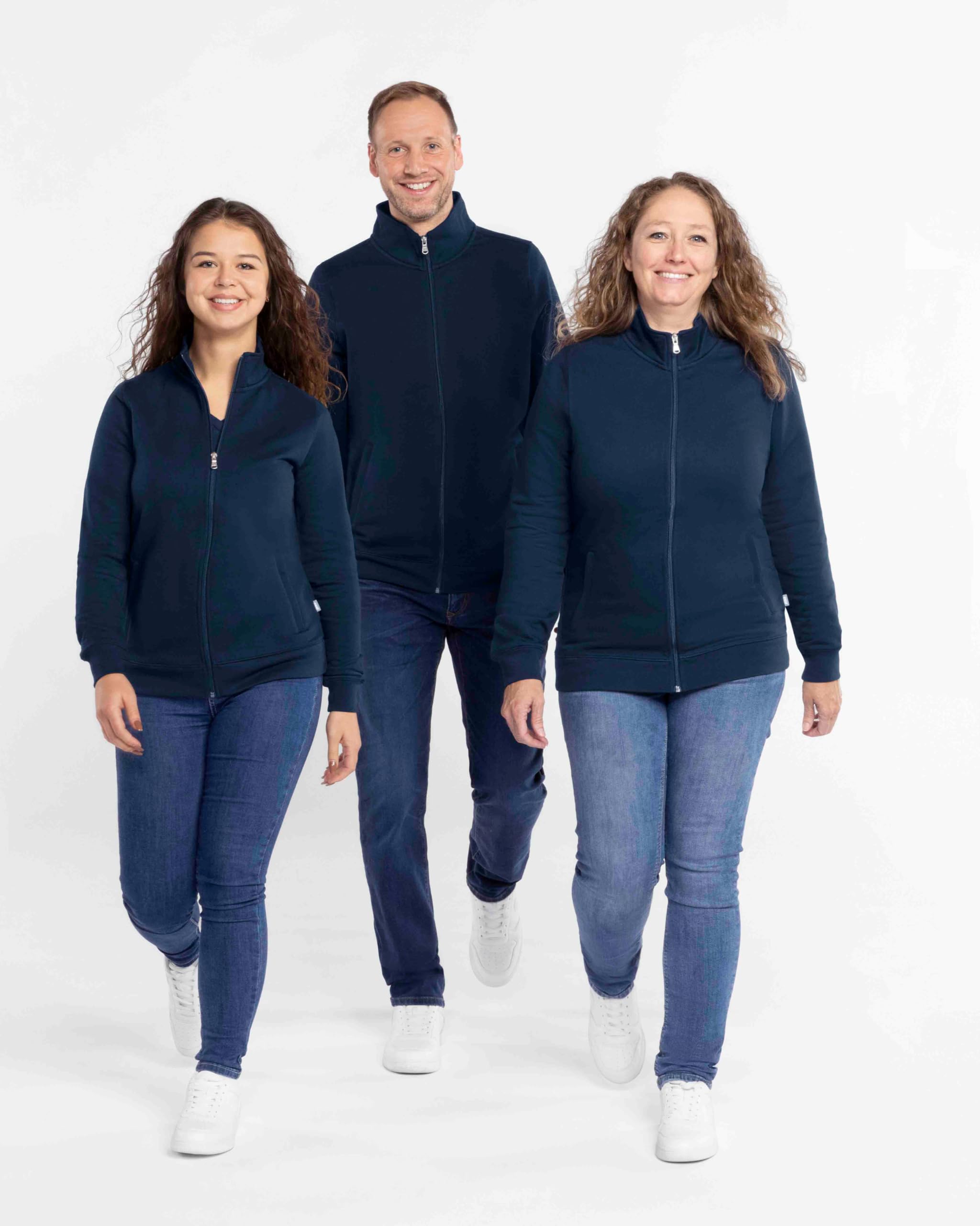 jako-base-sweatjacke-doubletex-damen-grau-60-grad image 2