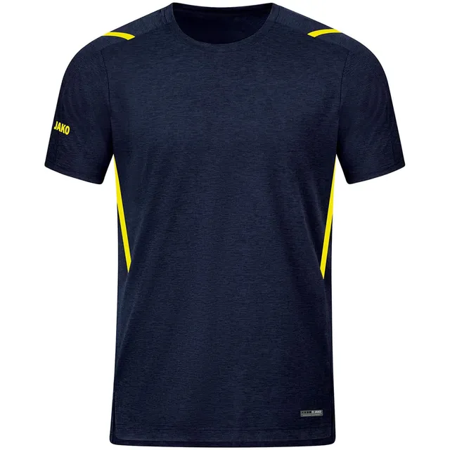jako-challenge-t-shirt-herren-melange-mit-kontrast-tape image 1
