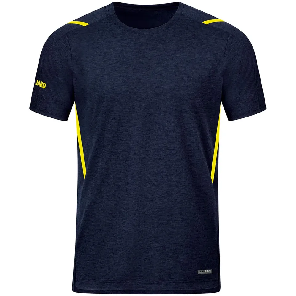 jako-challenge-t-shirt-herren-melange-mit-kontrast-tape image 1