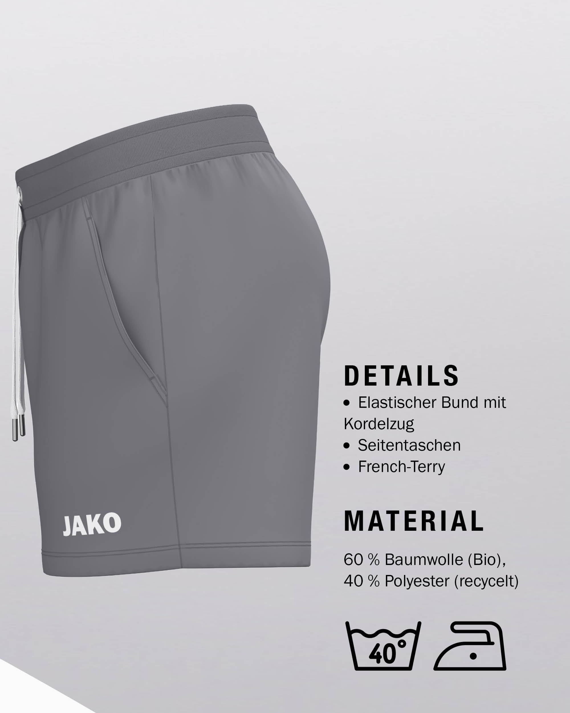 jako-one-cotton-joggingshorts-damen-34-grau image 4