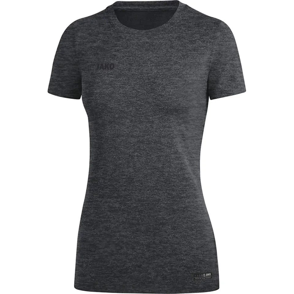jako-premium-basic-t-shirt-damen-anthrazit-meliert-34 image 1