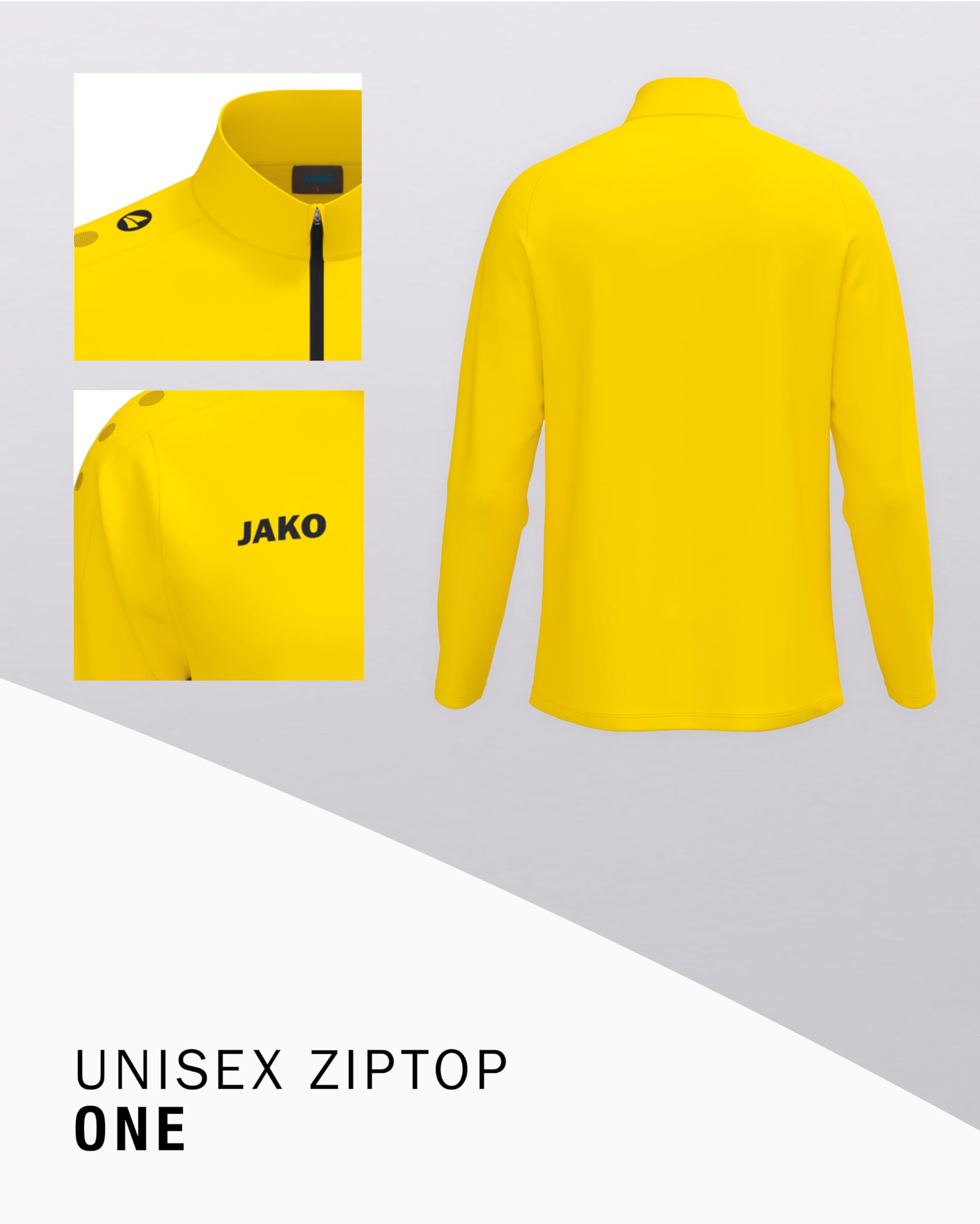 jako-one-zip-top-unisex-wei-micro-fleece-atmungsaktiv image 4