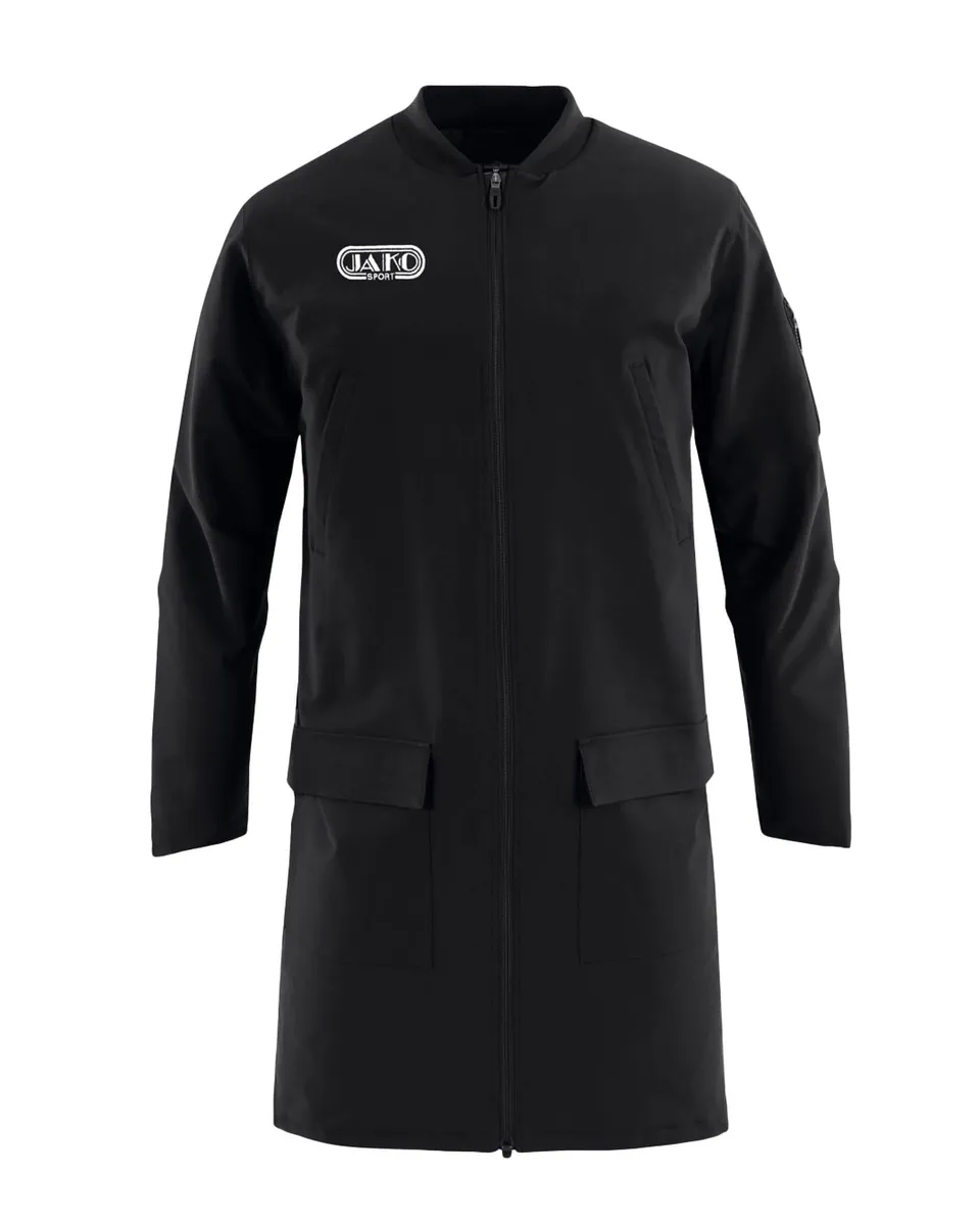 jako-wardrobe-mantel-steppjacke-schwarz-retro-wasserschutz image 1