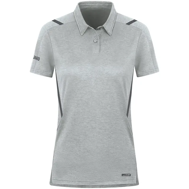 jako-challenge-polo-damen-freizeit-melange-polokragen image 1