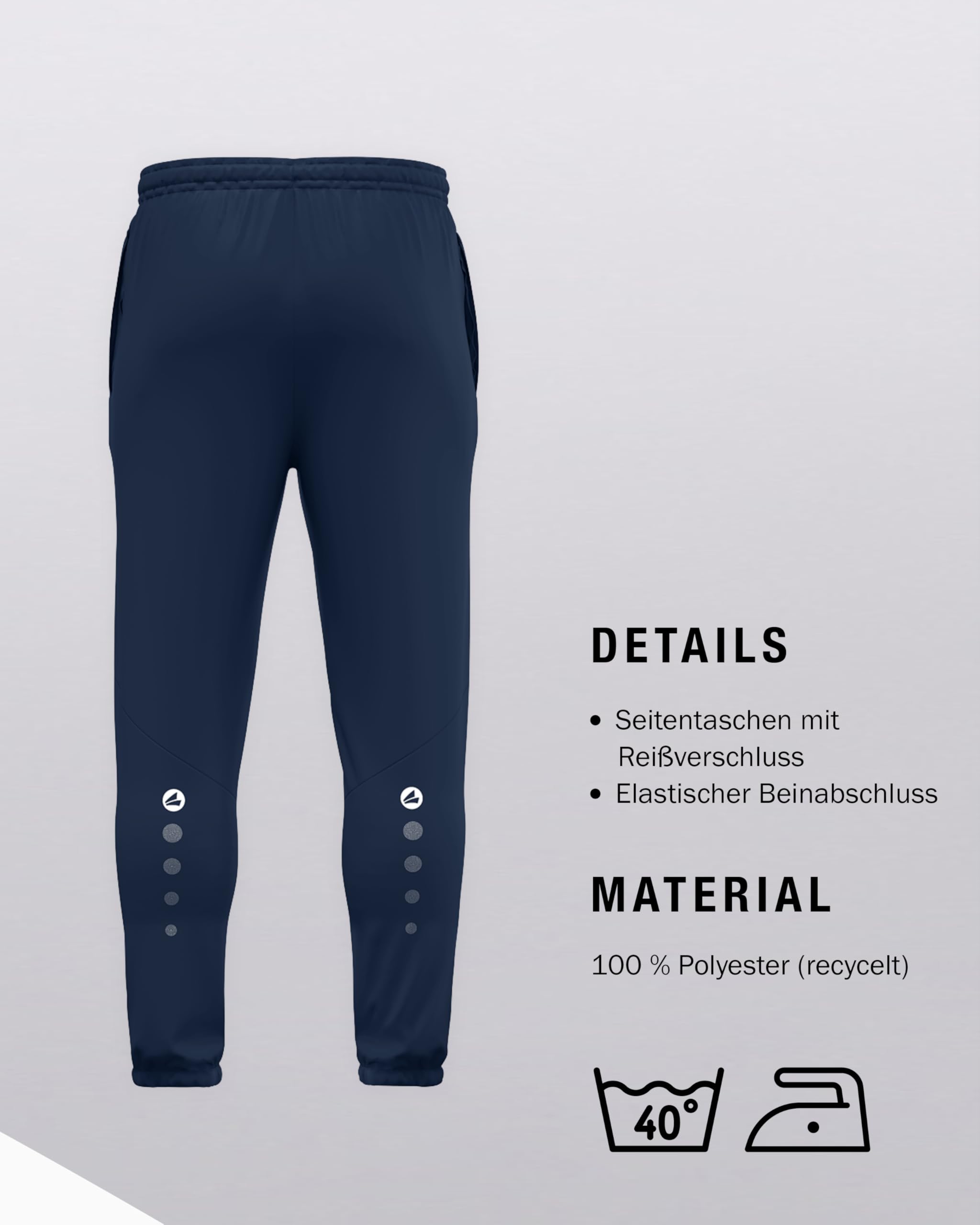 jako-dynamic-freizeithose-kinder-marine-keepdry-recycelt image 5