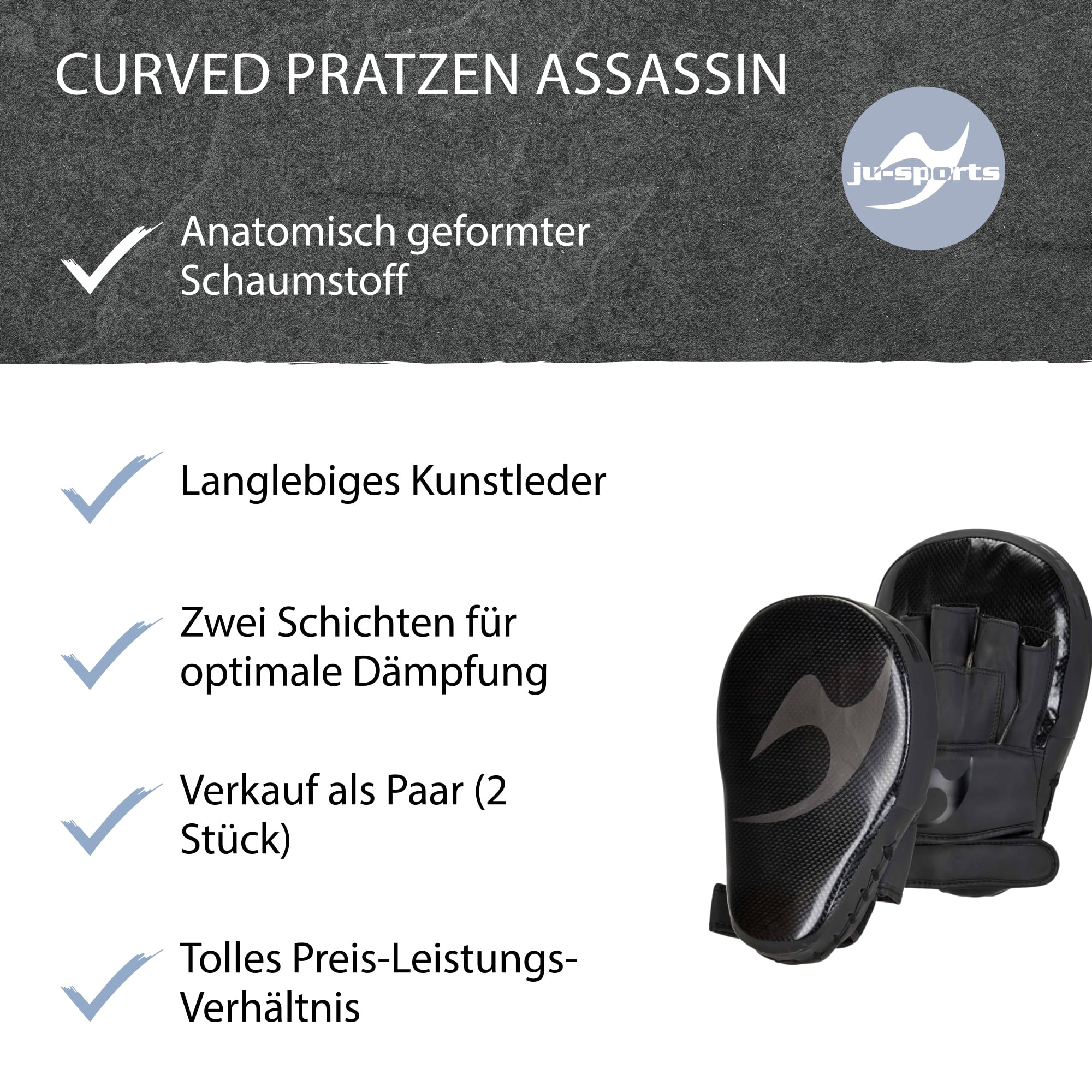 ju-sports-assassin-handpratzen-boxpratzen-carbon-pu-paar image 5