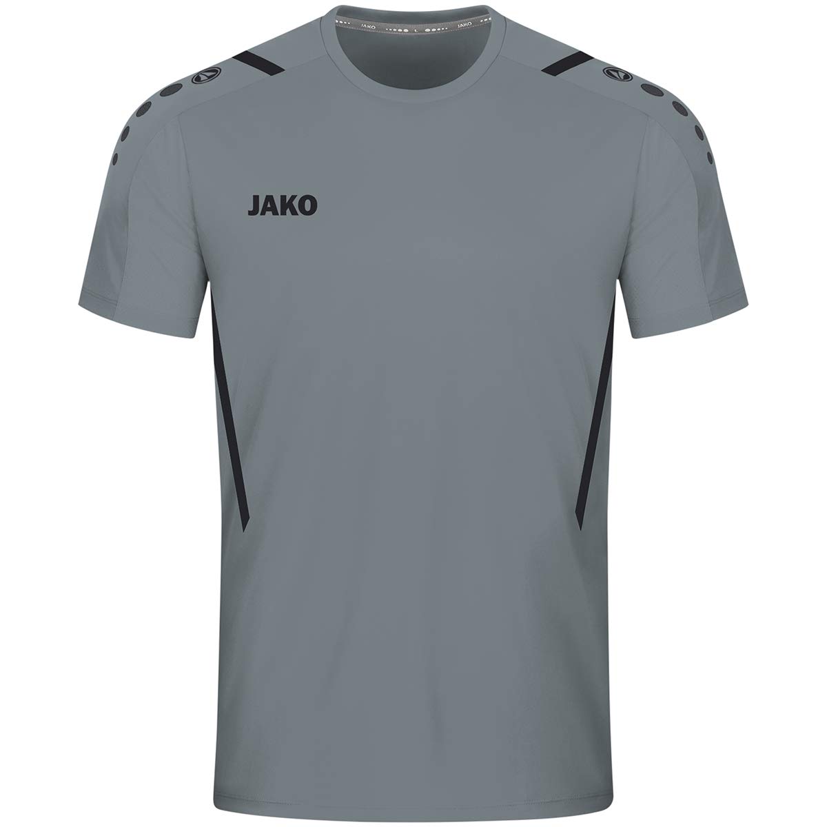 jako-challenge-herren-trikot-kurzarm-steingrau-schwarz-l image 1