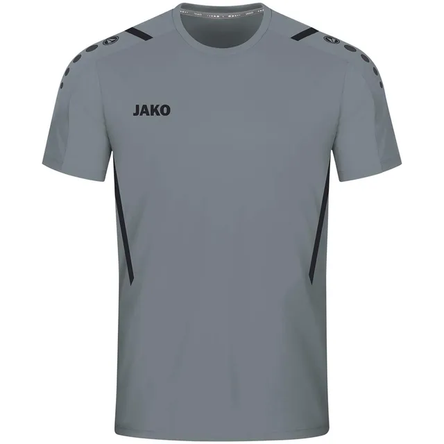 jako-challenge-herren-trikot-kurzarm-steingrau-schwarz-l image 1