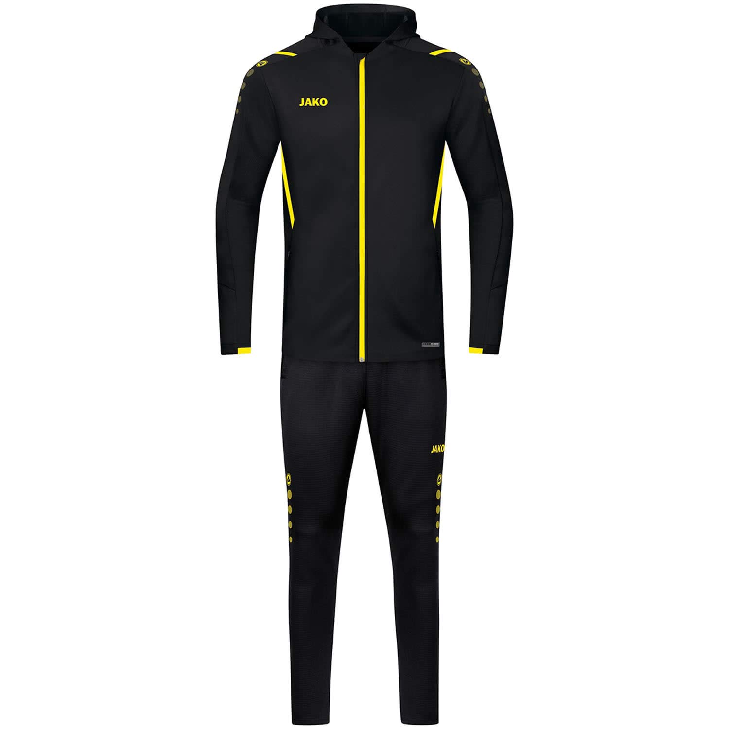 jako-challenge-kinder-trainingsanzug-mit-kapuze-schwarz-wei-152 image 6