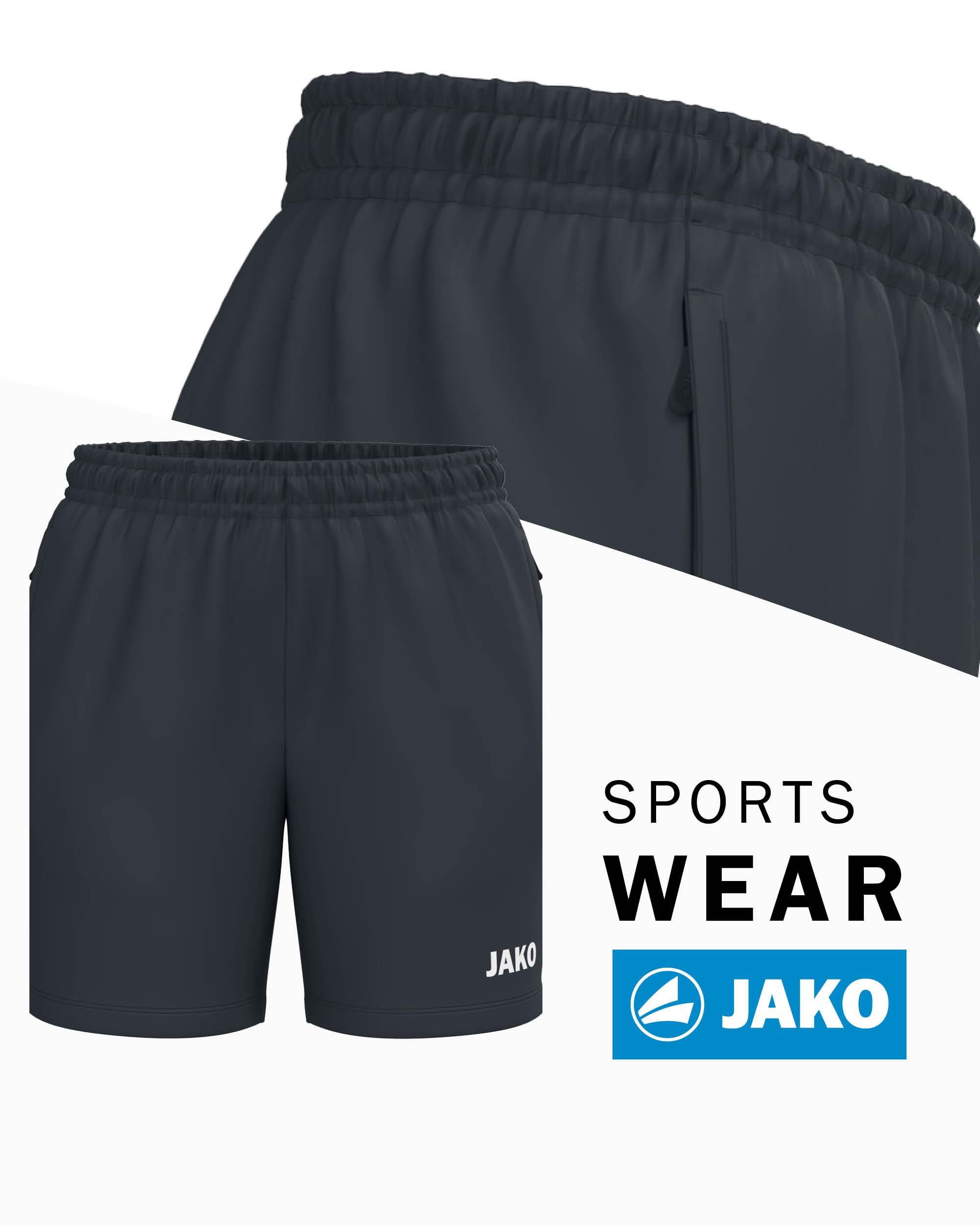 jako-one-webshort-damen-keep-dry-schwarz image 2