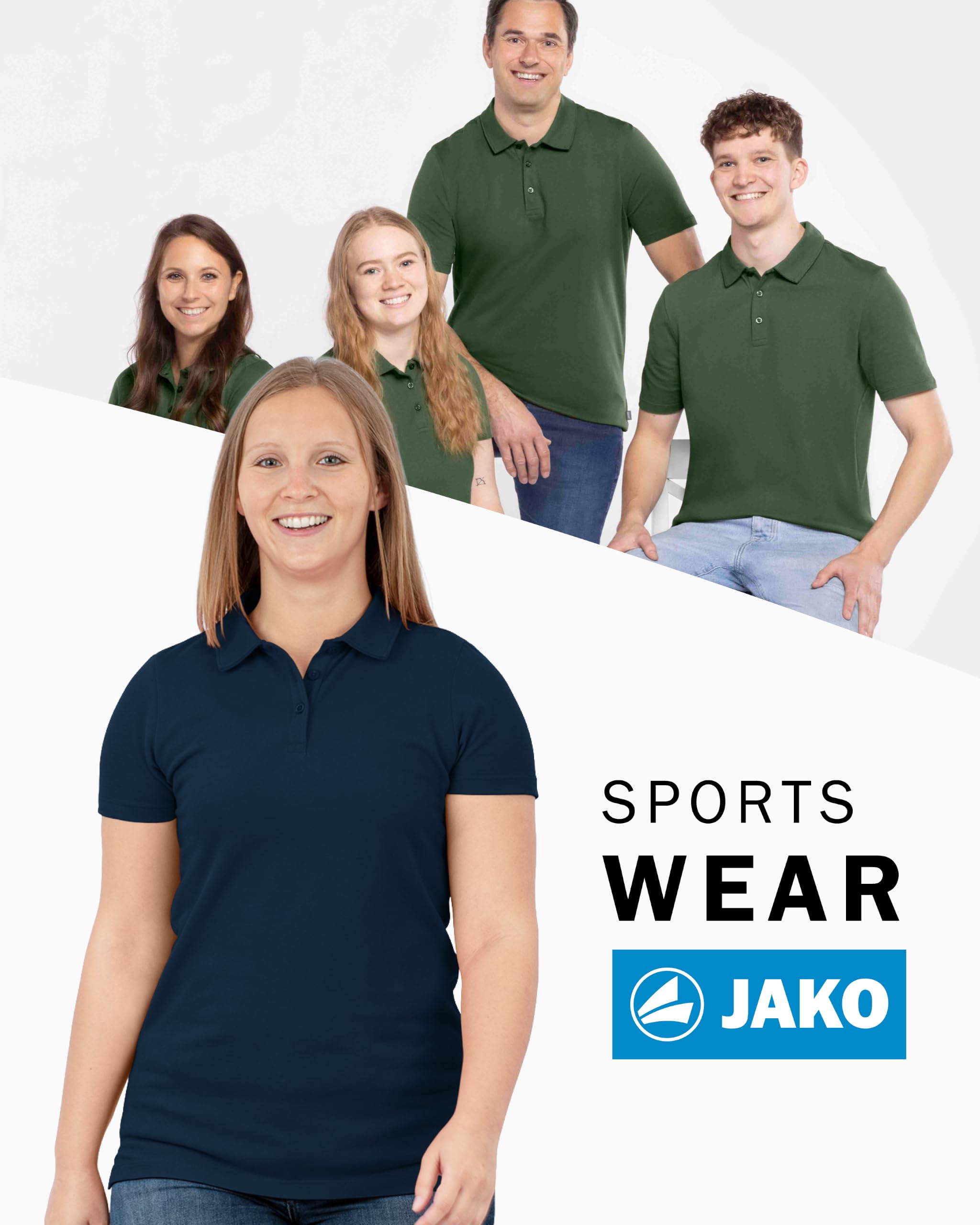 jako-base-damen-polo-organic-stretch-wei-kurzarm image 3