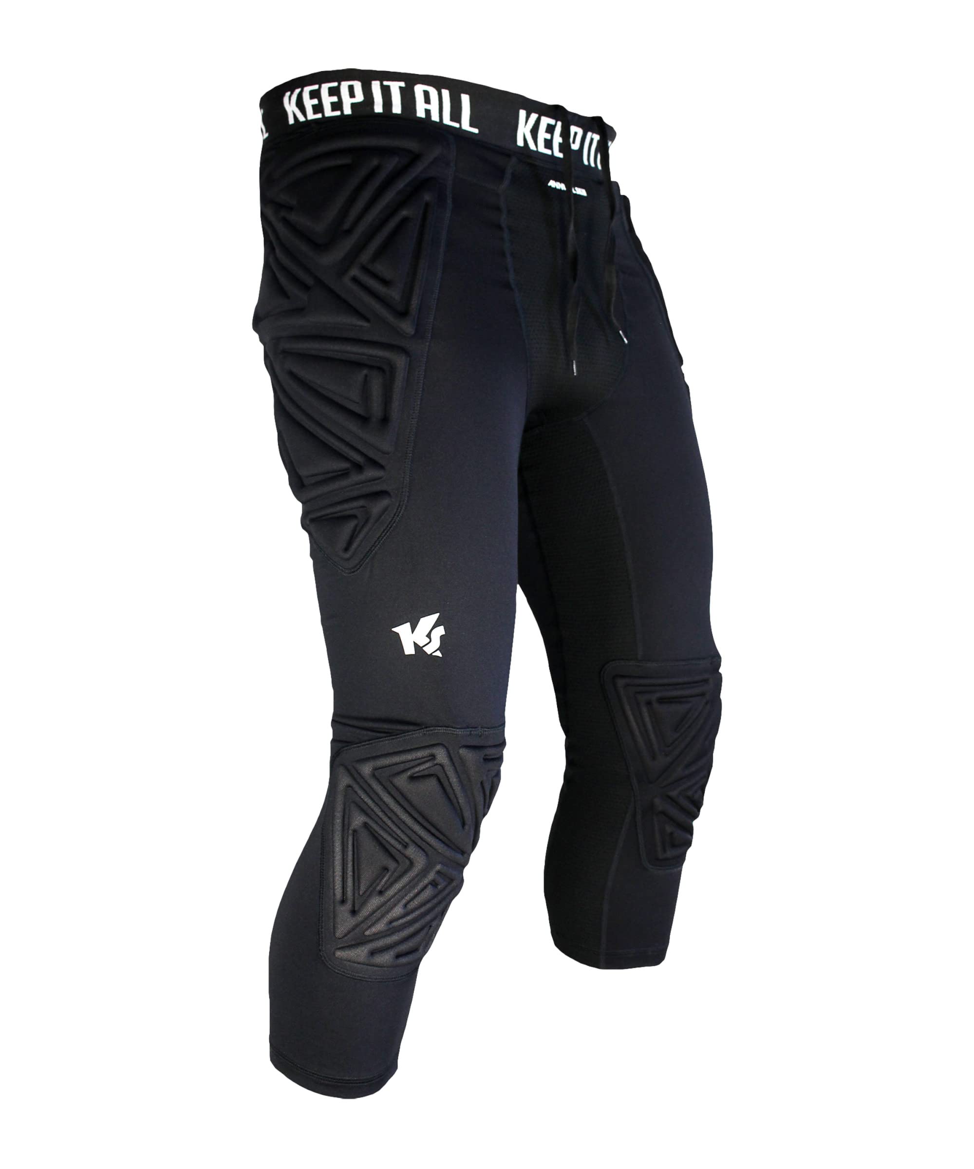 keepersport-powerpadded-torwarthose-3-4-schwarz image 3