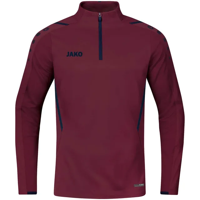 jako-challenge-ziptop-herren-m-schwarz-wei-fleece image 1