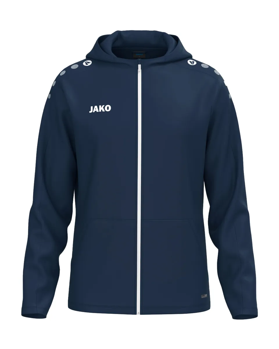 jako-one-kapuzenjacke-herren-xl-blau-micro-fleece image 1