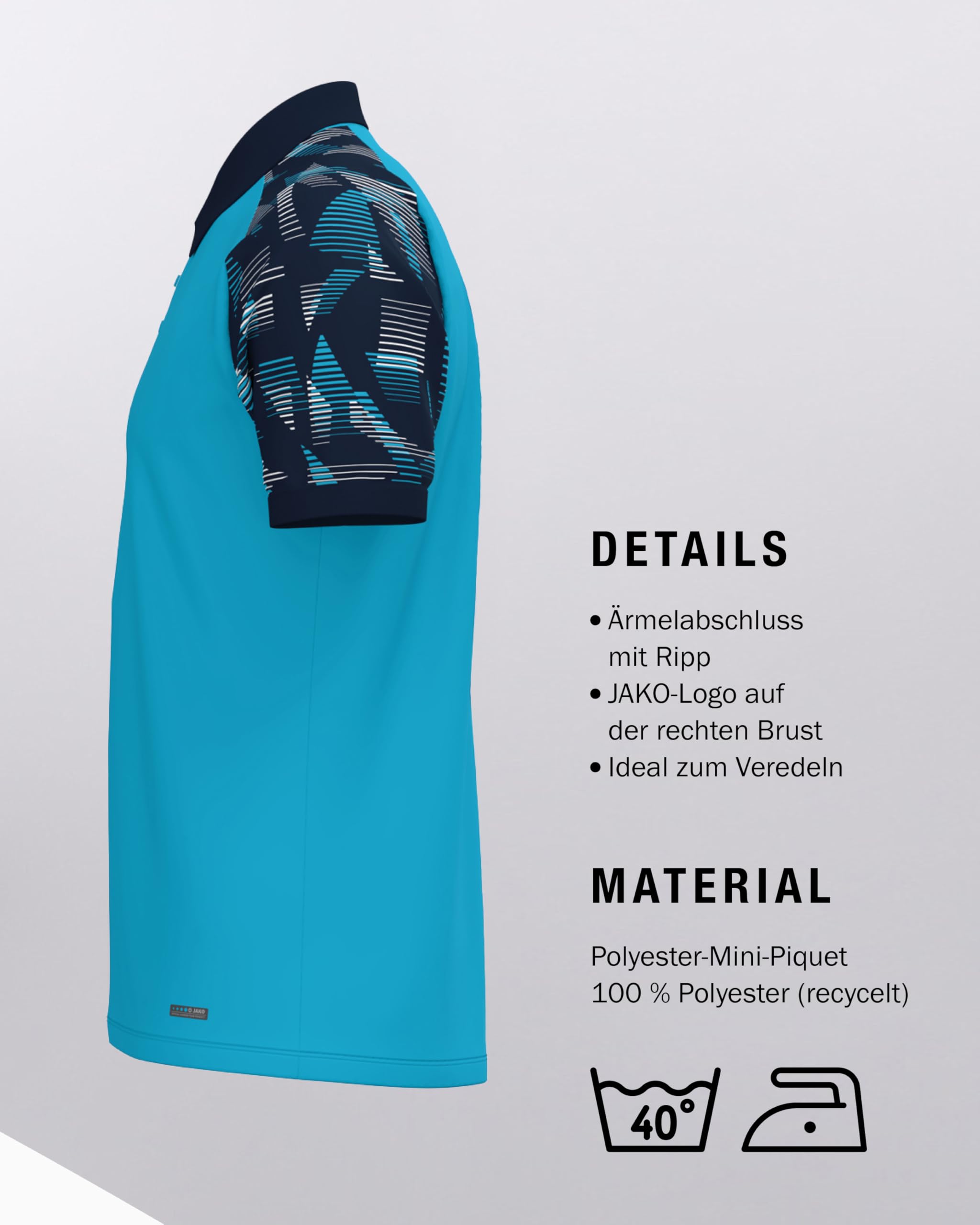 jako-sonic-unisex-poloshirt-recyceltes-atmungsaktives-polo image 5